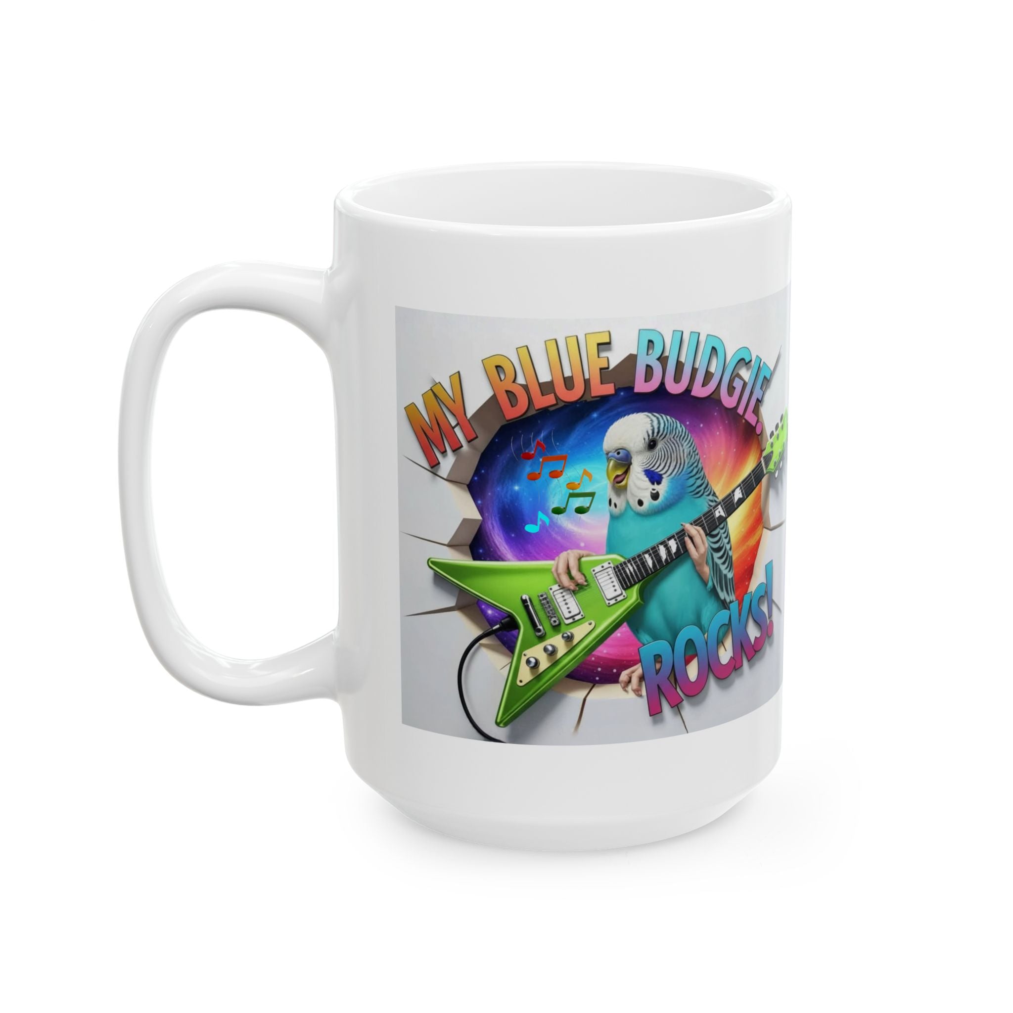 My Blue Budgie Rocks Mug