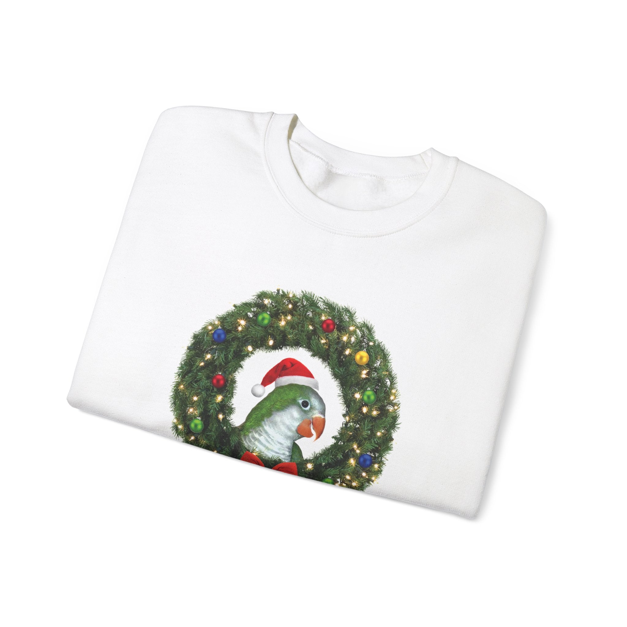 Happy Christmas Holidays Green Quaker Sweatshirt