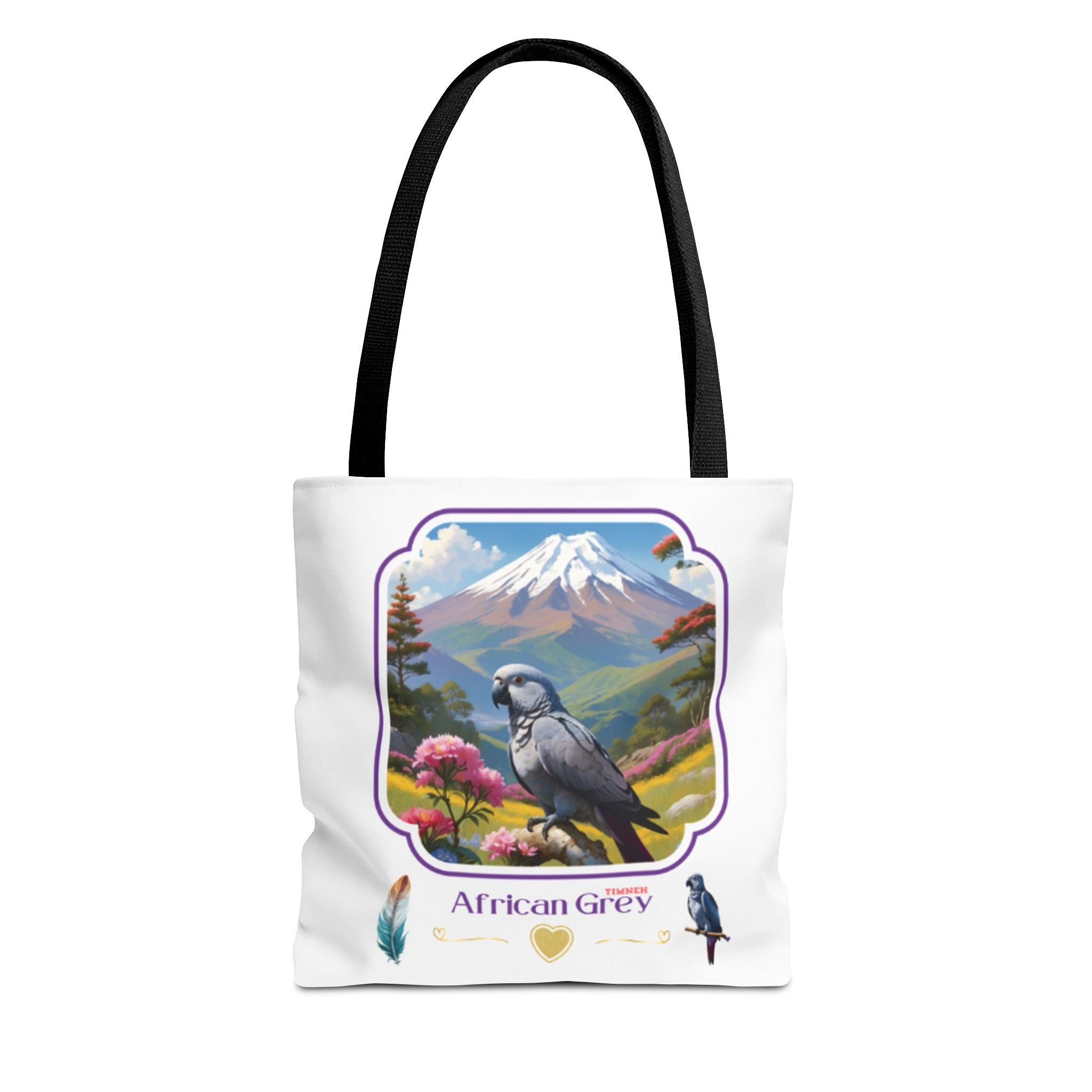 African Grey Timneh Valley Tote Bag