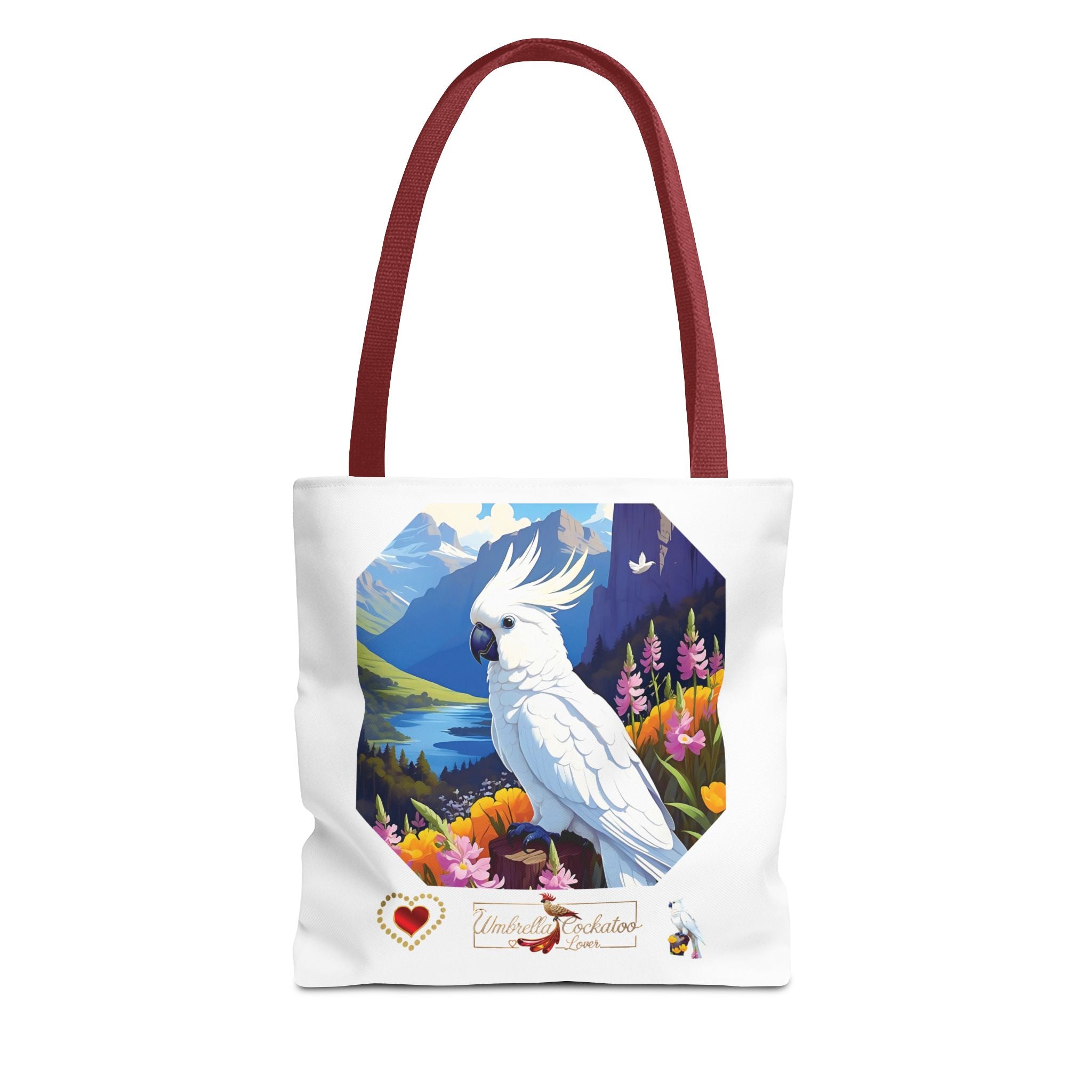 Floral Umbrella Cockatoo Lover Tote Bag