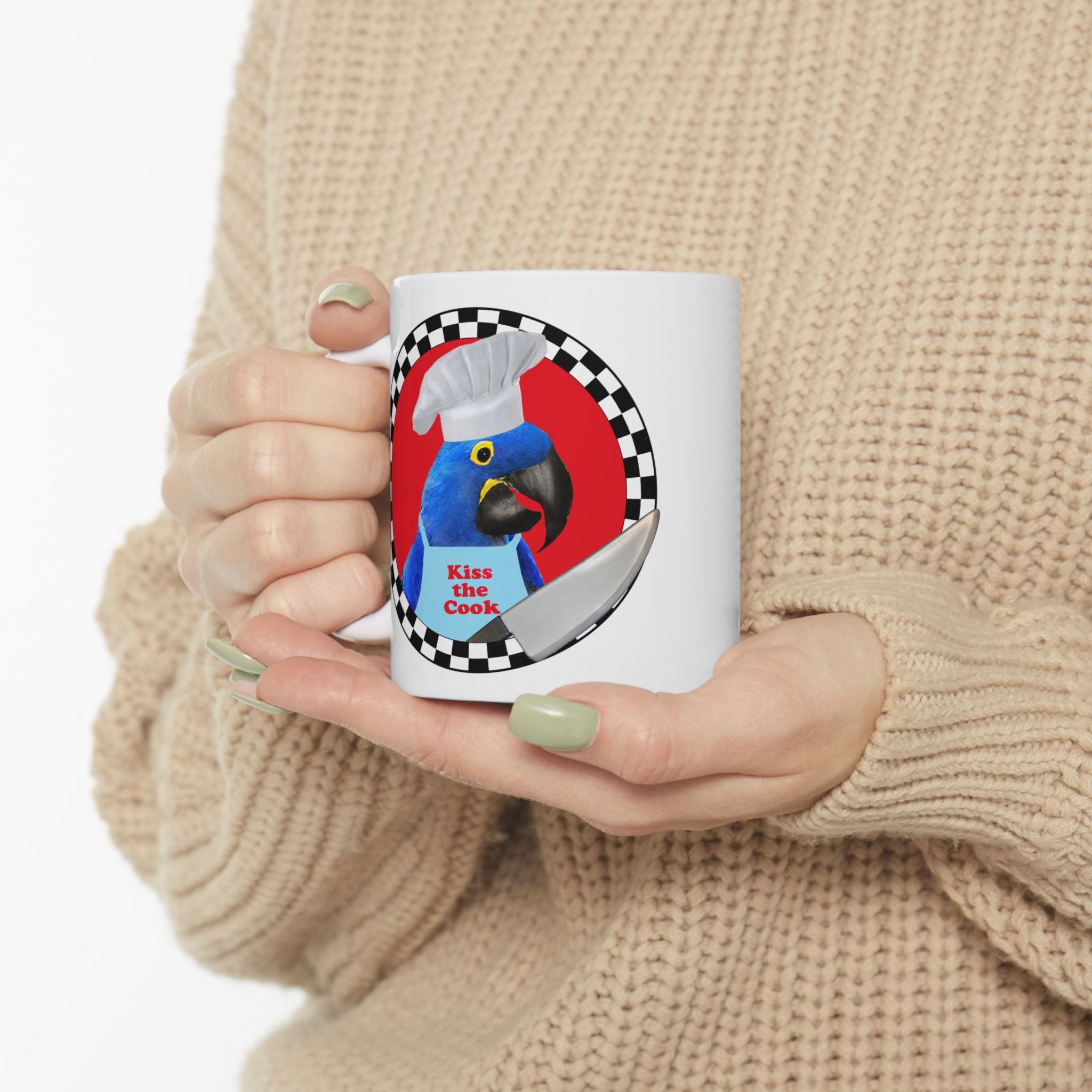 Kiss The Cook Hyacinth Mug