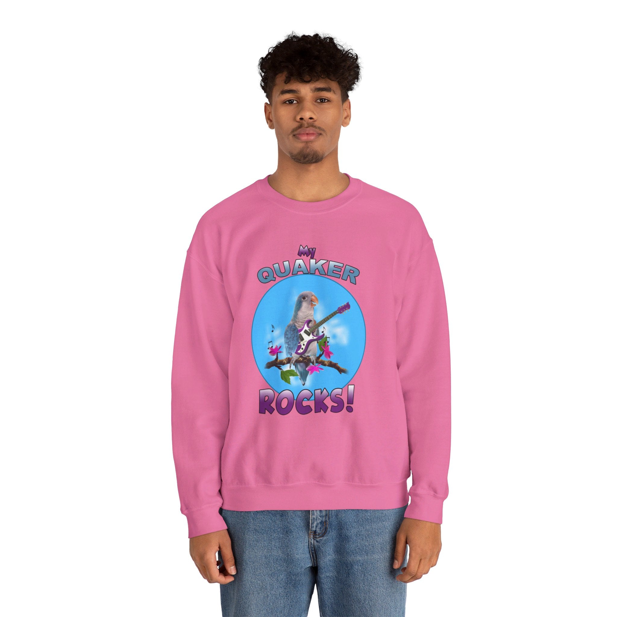 My Blue Quaker Rocks Guitar Sweatshirt