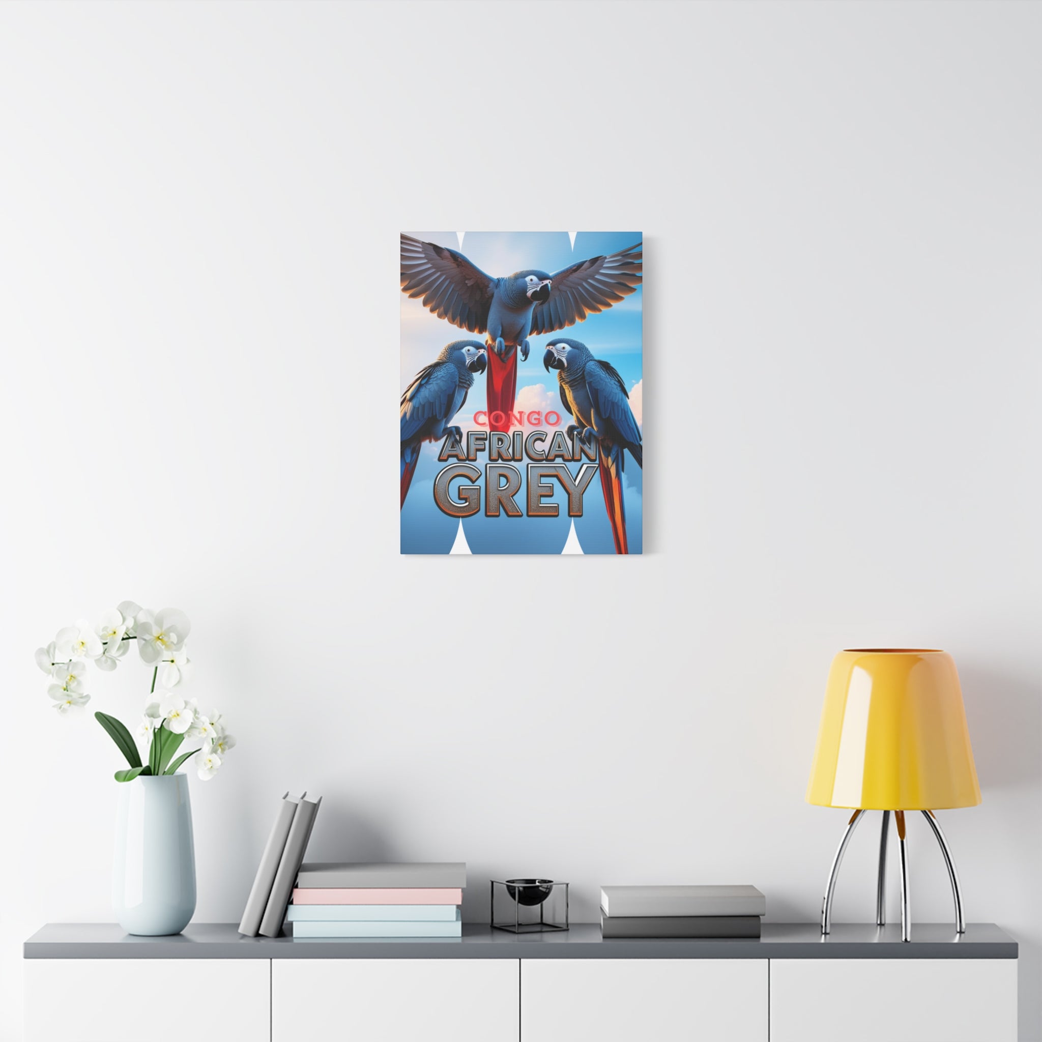 African Grey Congo Wall-Hanging