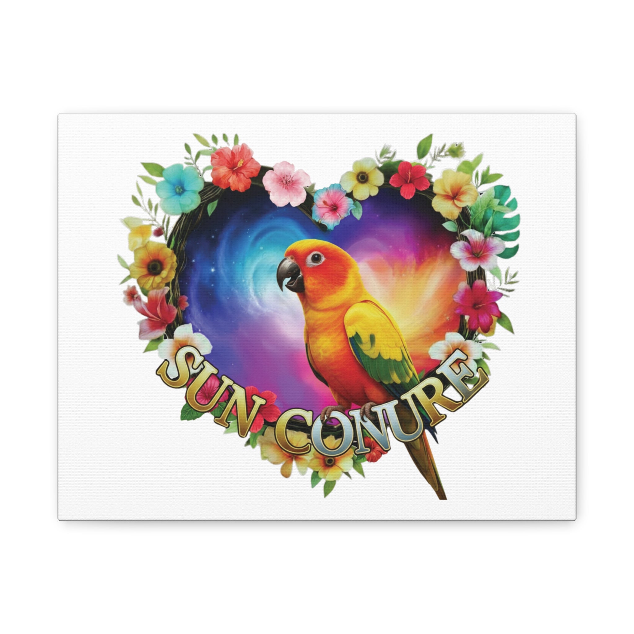 Colorful Sun Conure Wall-Hanging