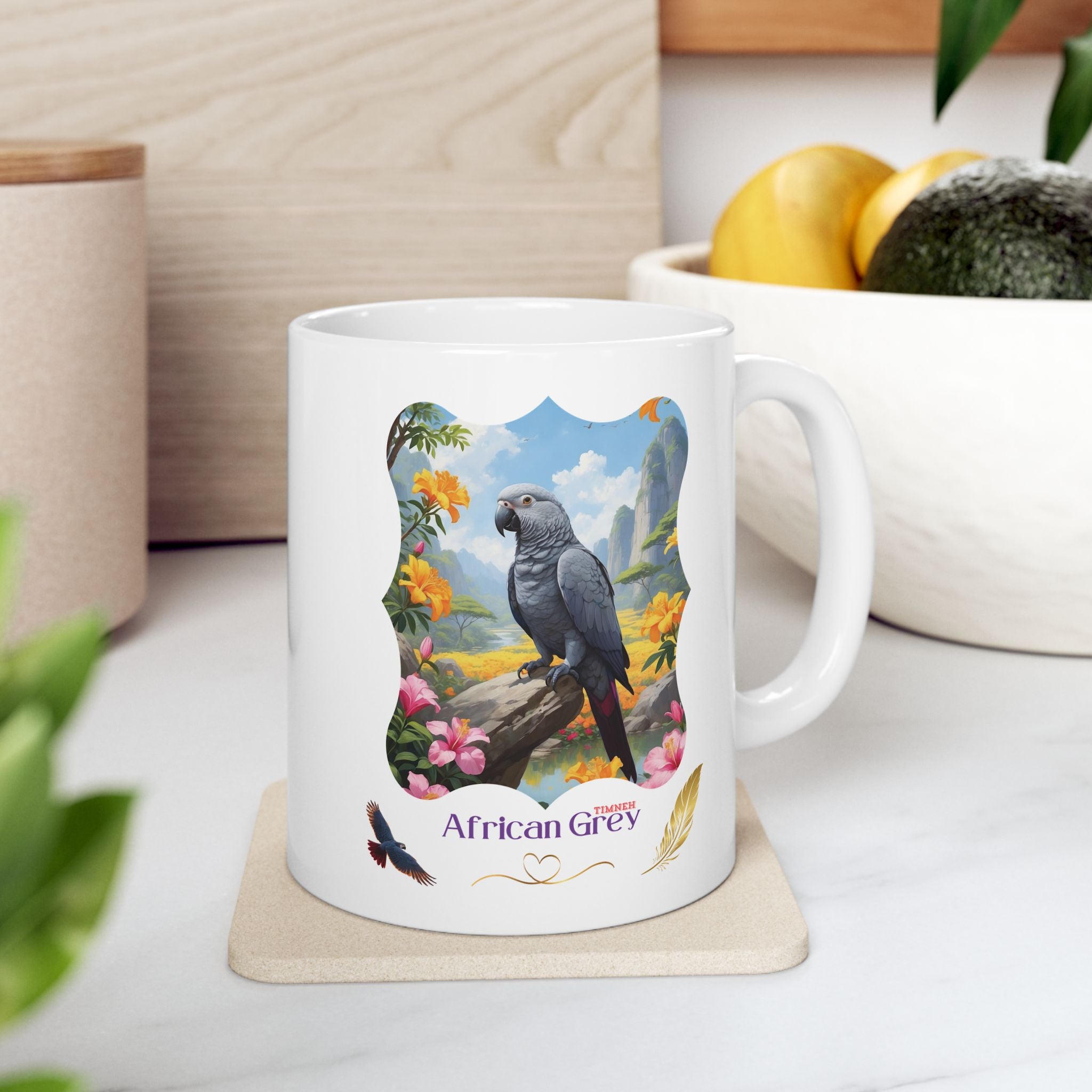 African Grey Timneh Valley Mug