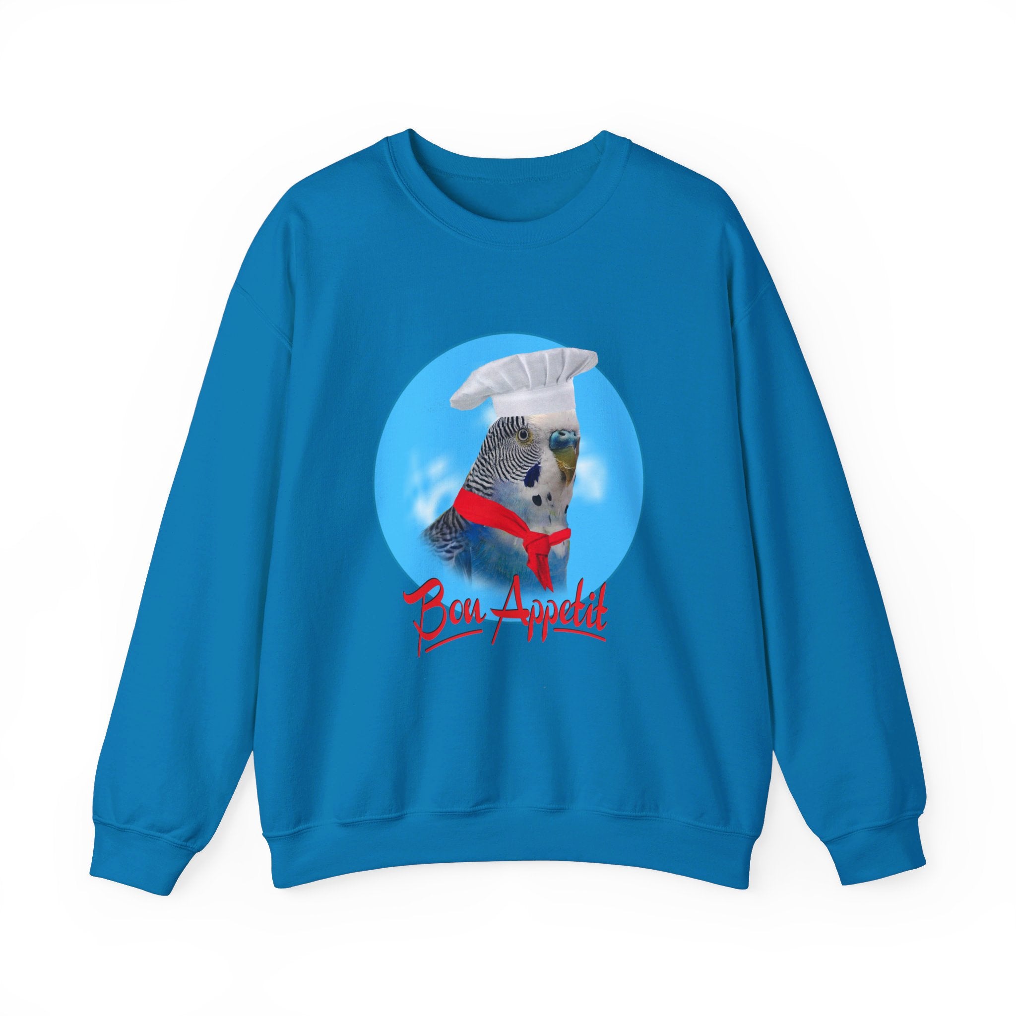 Bon Appetit Blue Budgie Sweatshirt