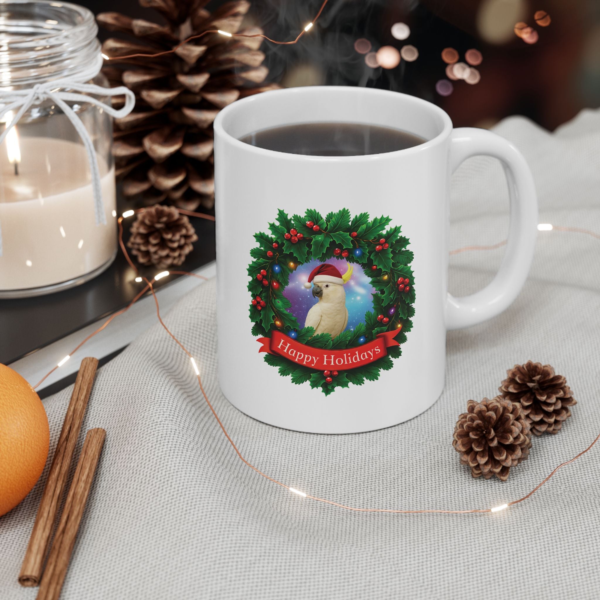 Happy Holidays Sulphur-Crested Mug