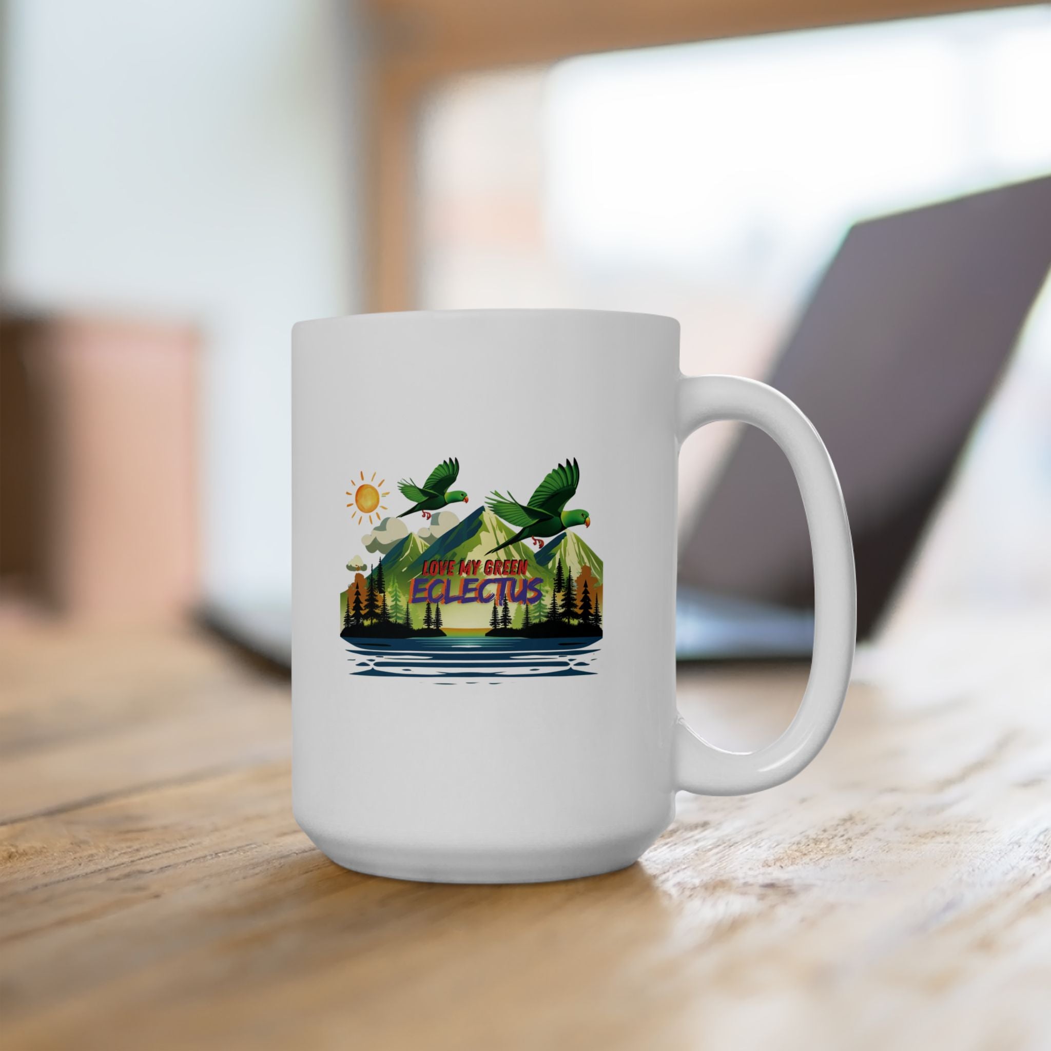 Love My Green Eclectus Mug