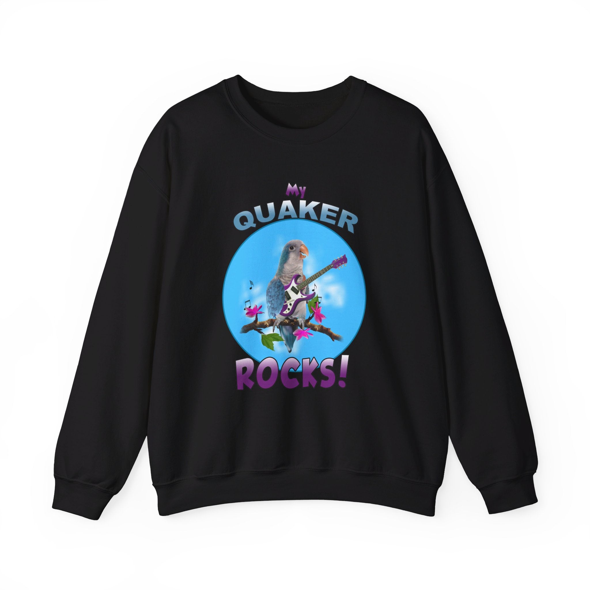 My Blue Quaker Rocks Guitar Sweatshirt