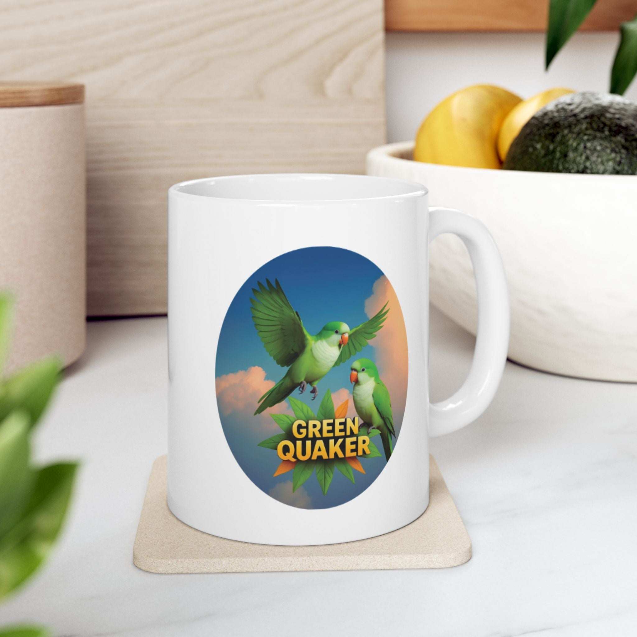 Green Quaker Flying Mug