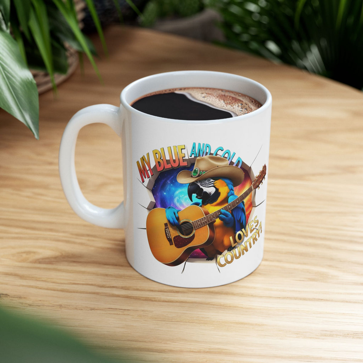 Blue and Gold Loves Country Mug