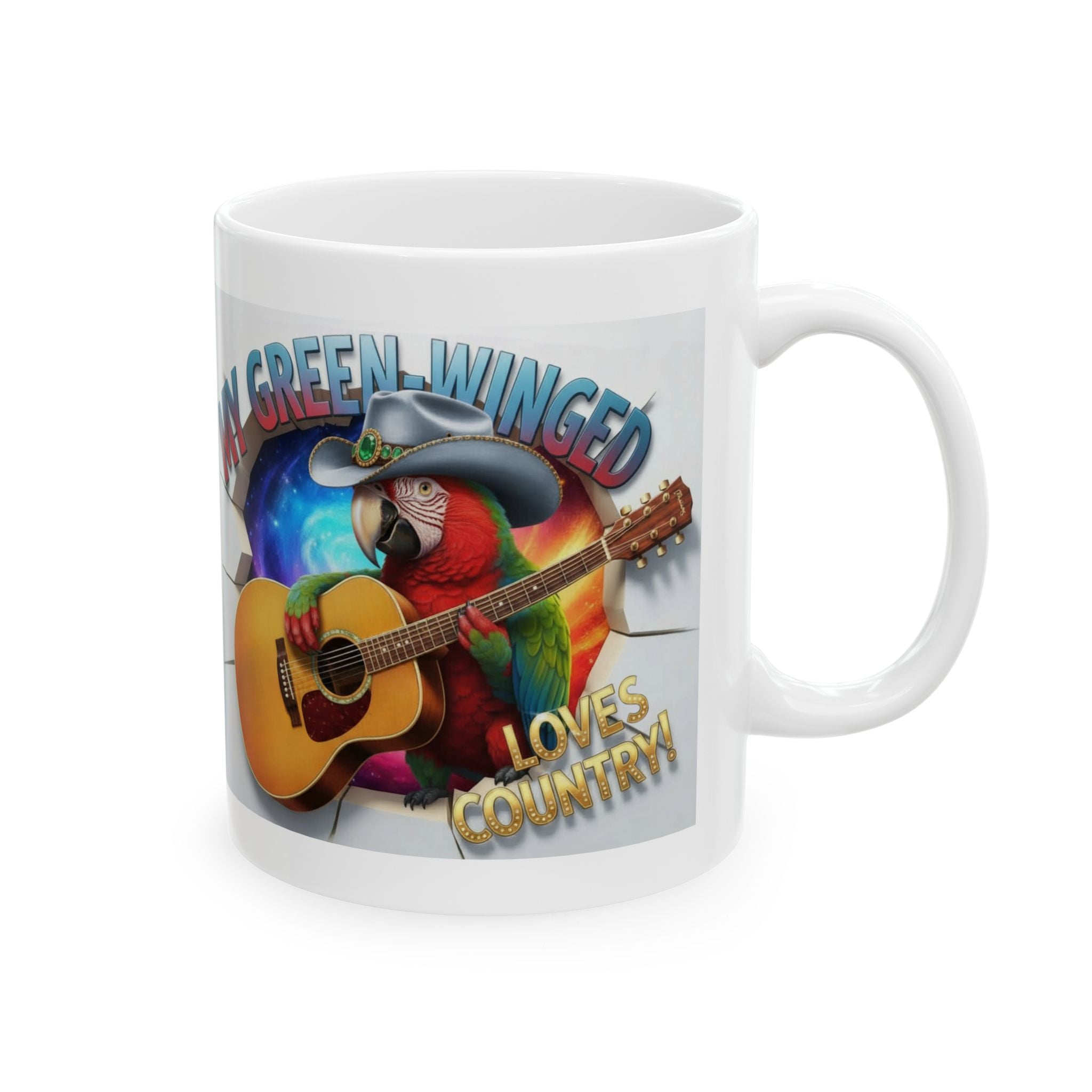 My Green Winged Loves Country Mug