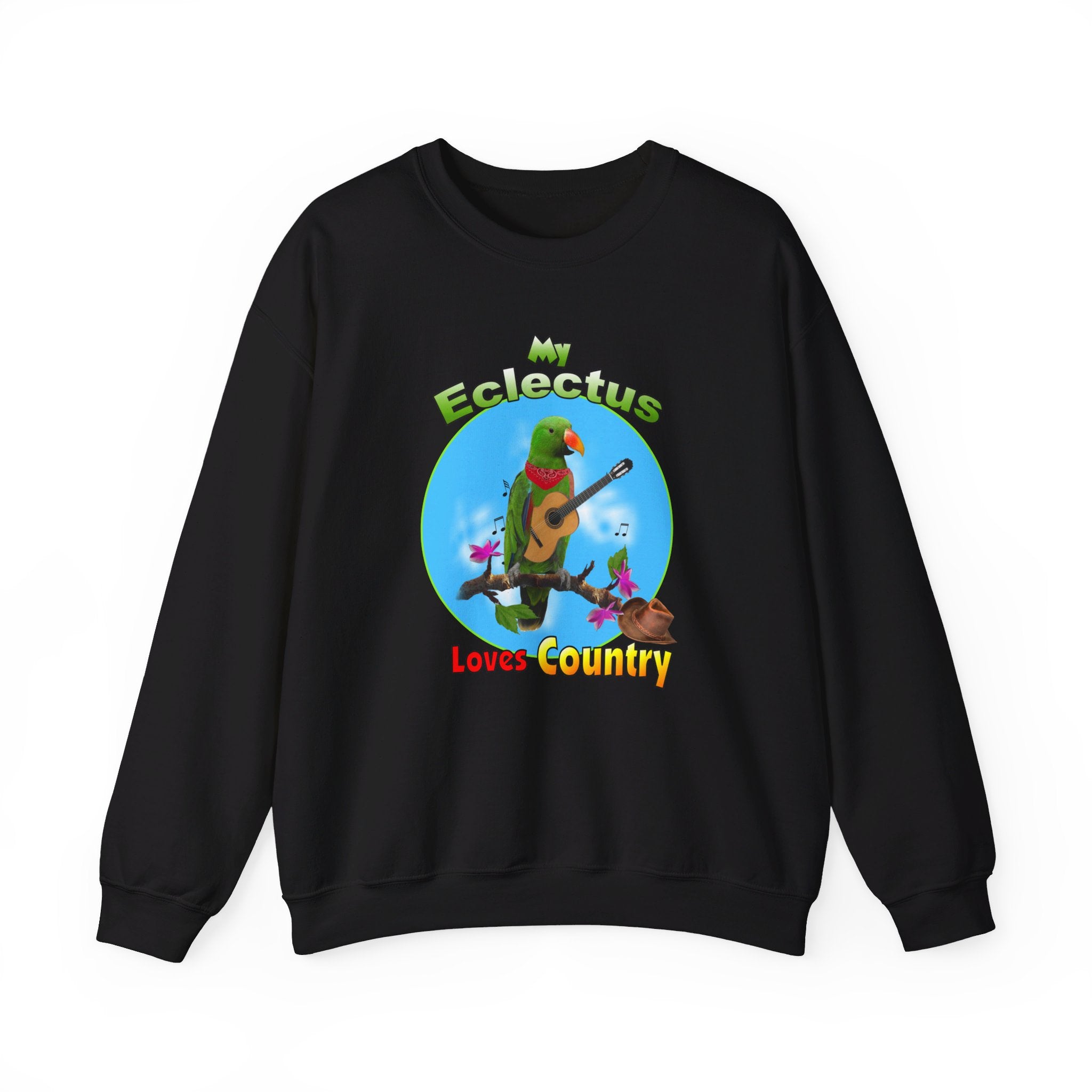 My Green Eclectus Loves Country Sweatshirt