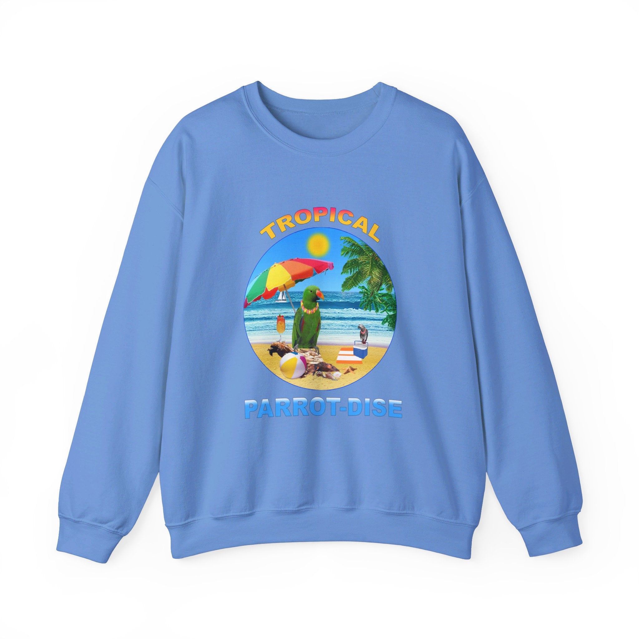 Tropical Parrot-Dise Green Eclectus Sweatshirt
