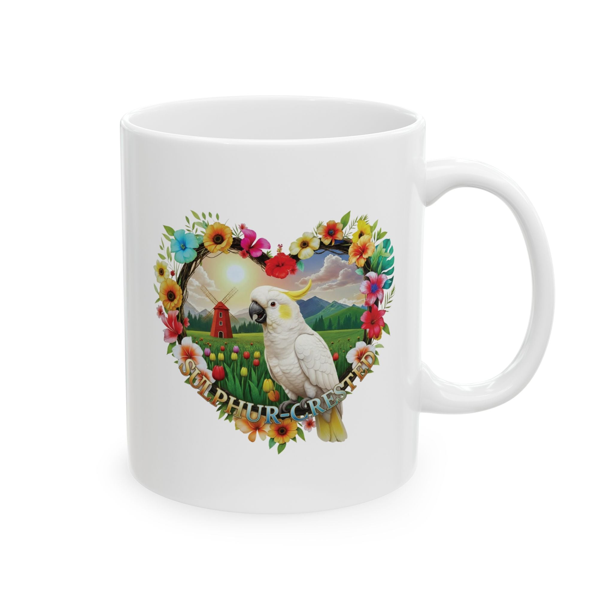White Sulphur Crested Nature Mug
