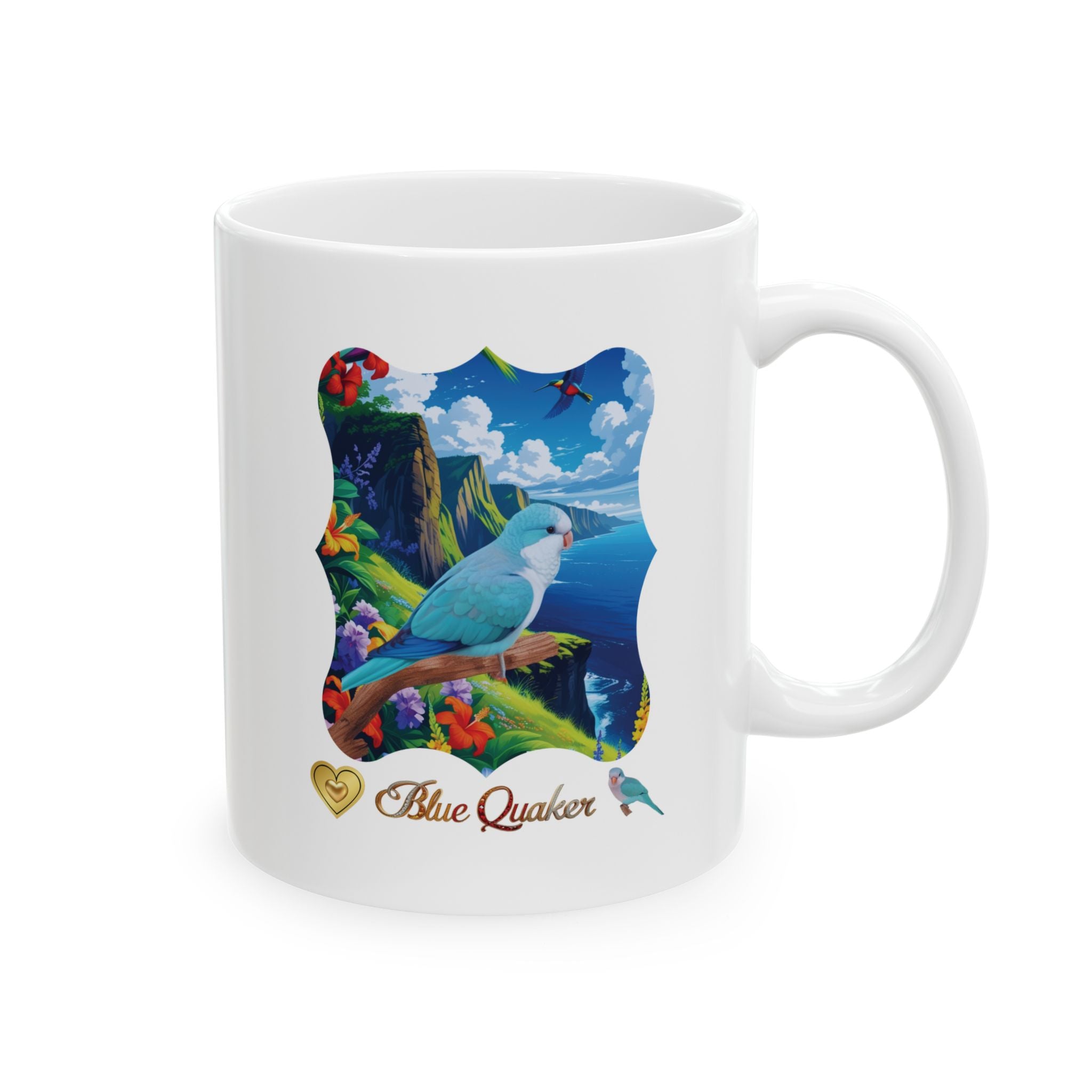 Blue Quaker Lake Scenic Mug