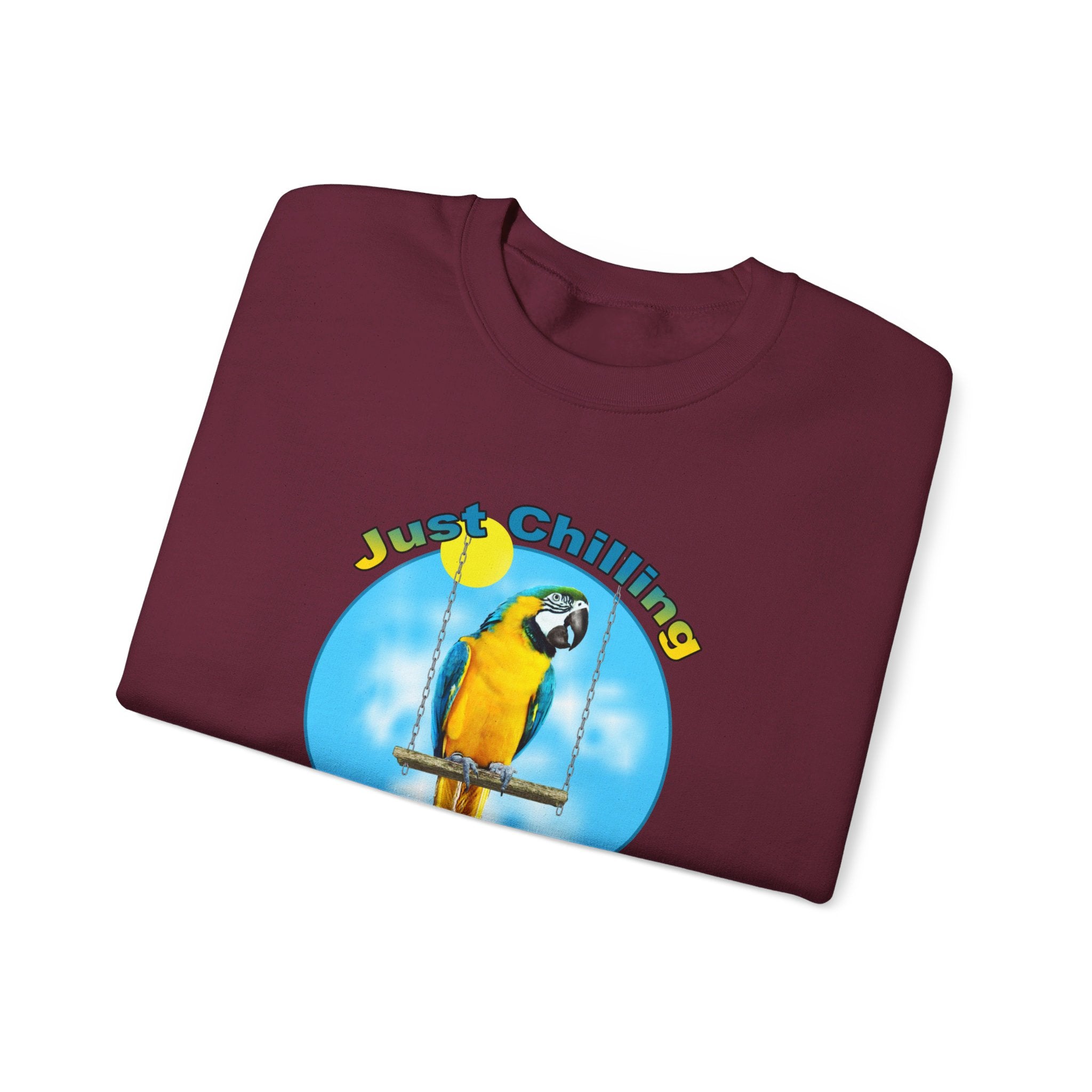 Just Chilling Swing Blue And Gold Sweatshirt