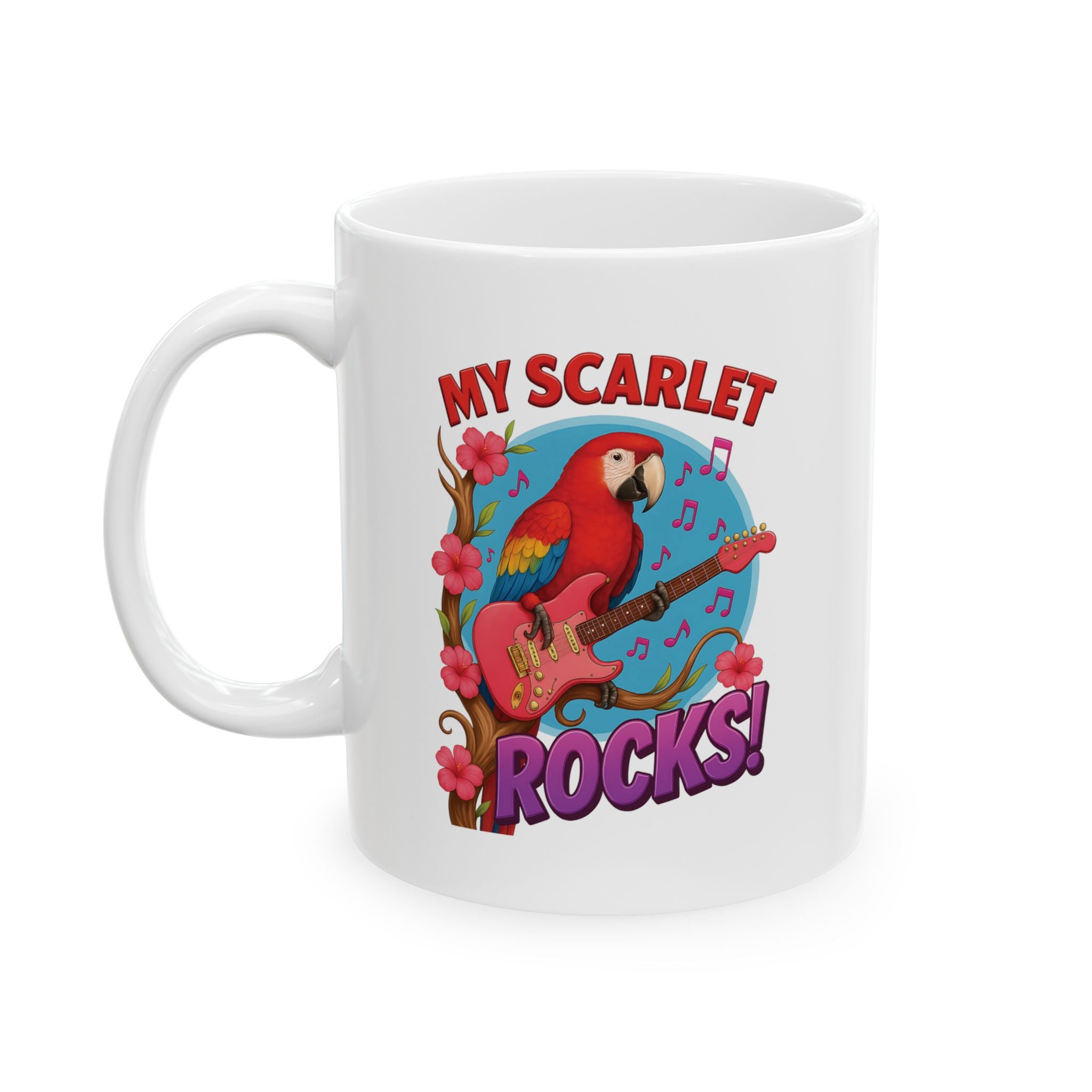 My Scarlet Macaw Rocks Mug