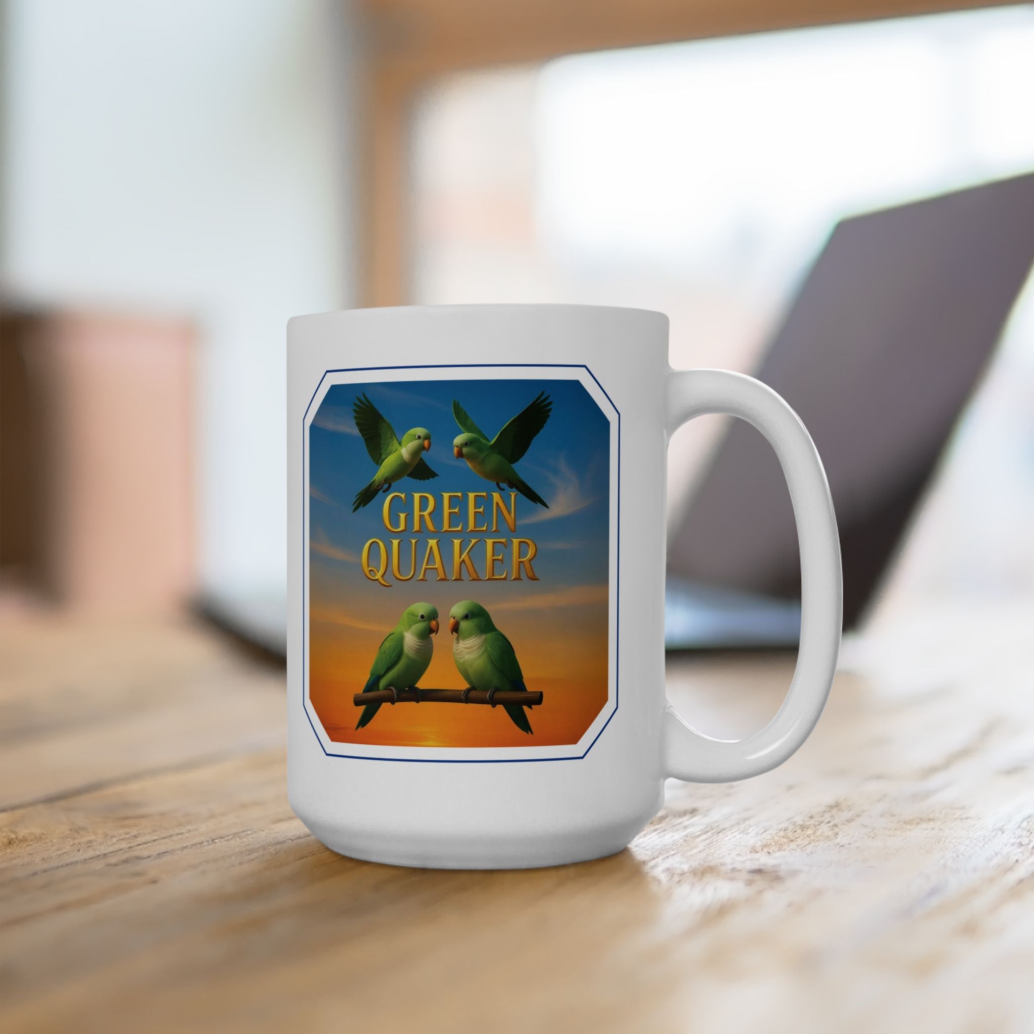 Green Quaker Flying Mug