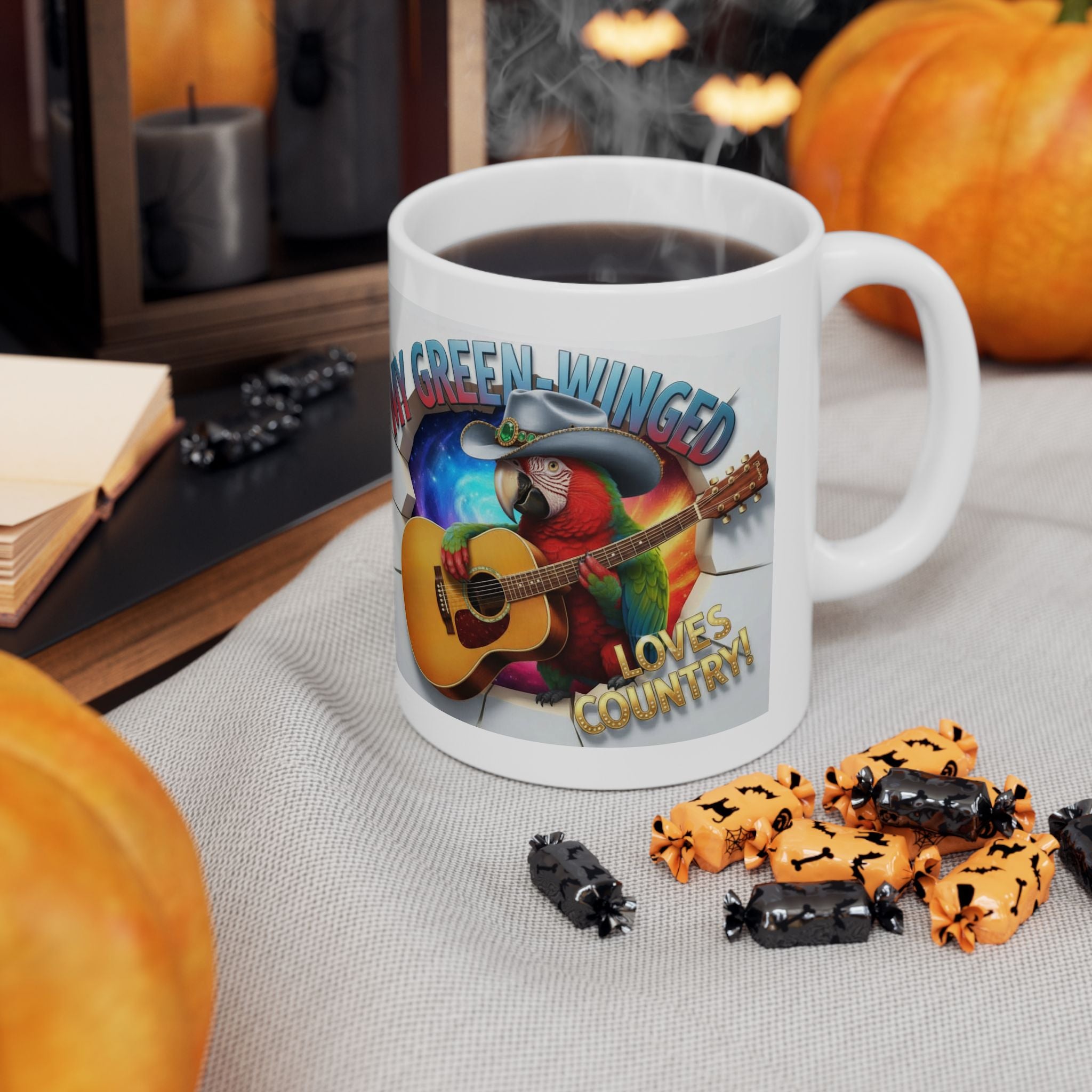 My Green Winged Loves Country Mug