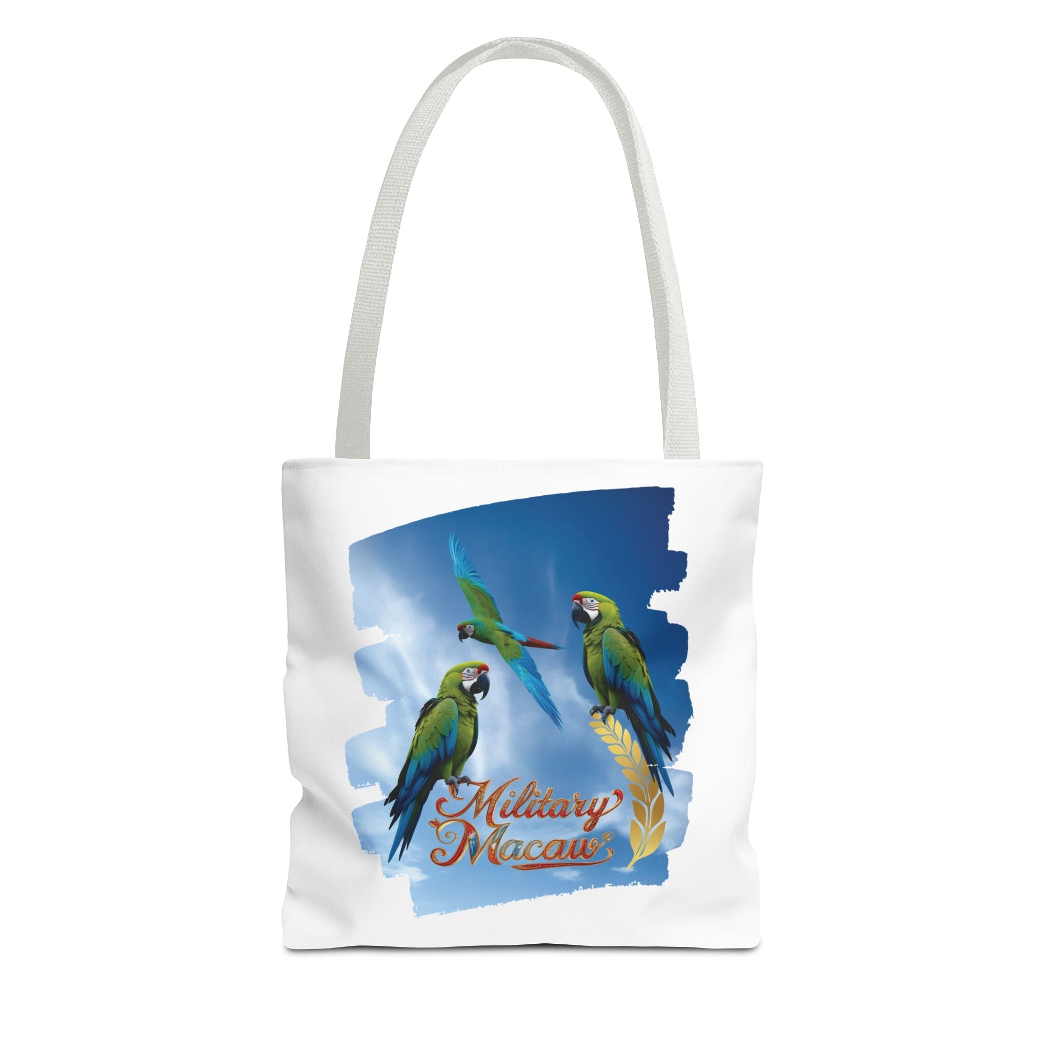 Military Macaw Flying Tote Bag