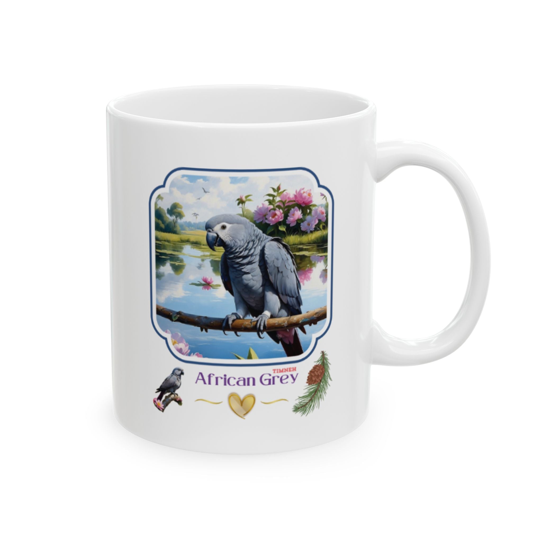 African Grey Timneh Lake Mug