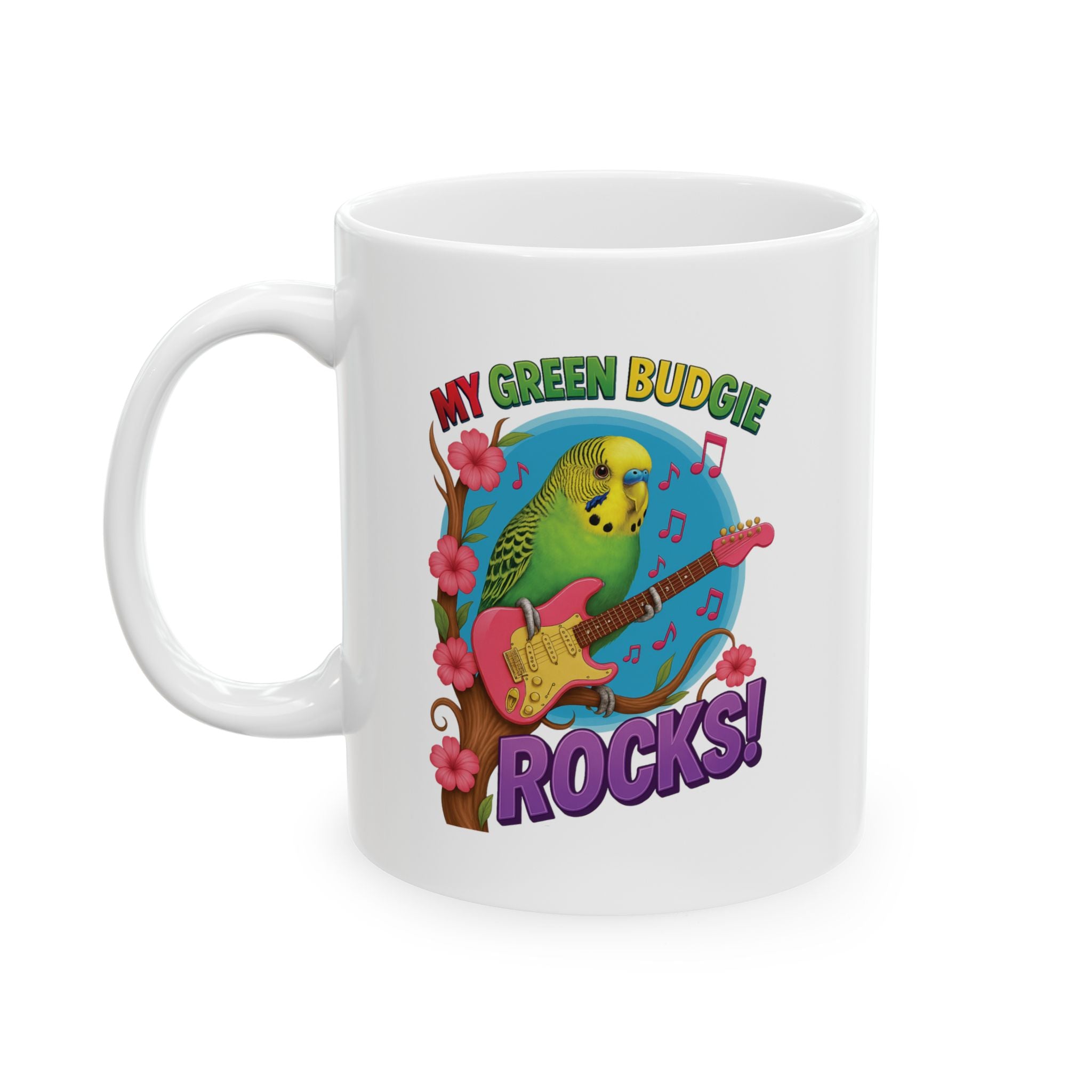 My Green Budgie Rocks Mug
