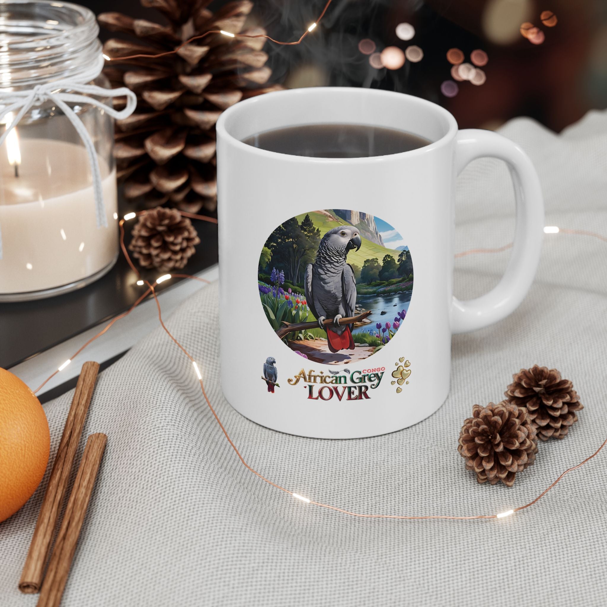 African Grey Lover Ceramic Mug