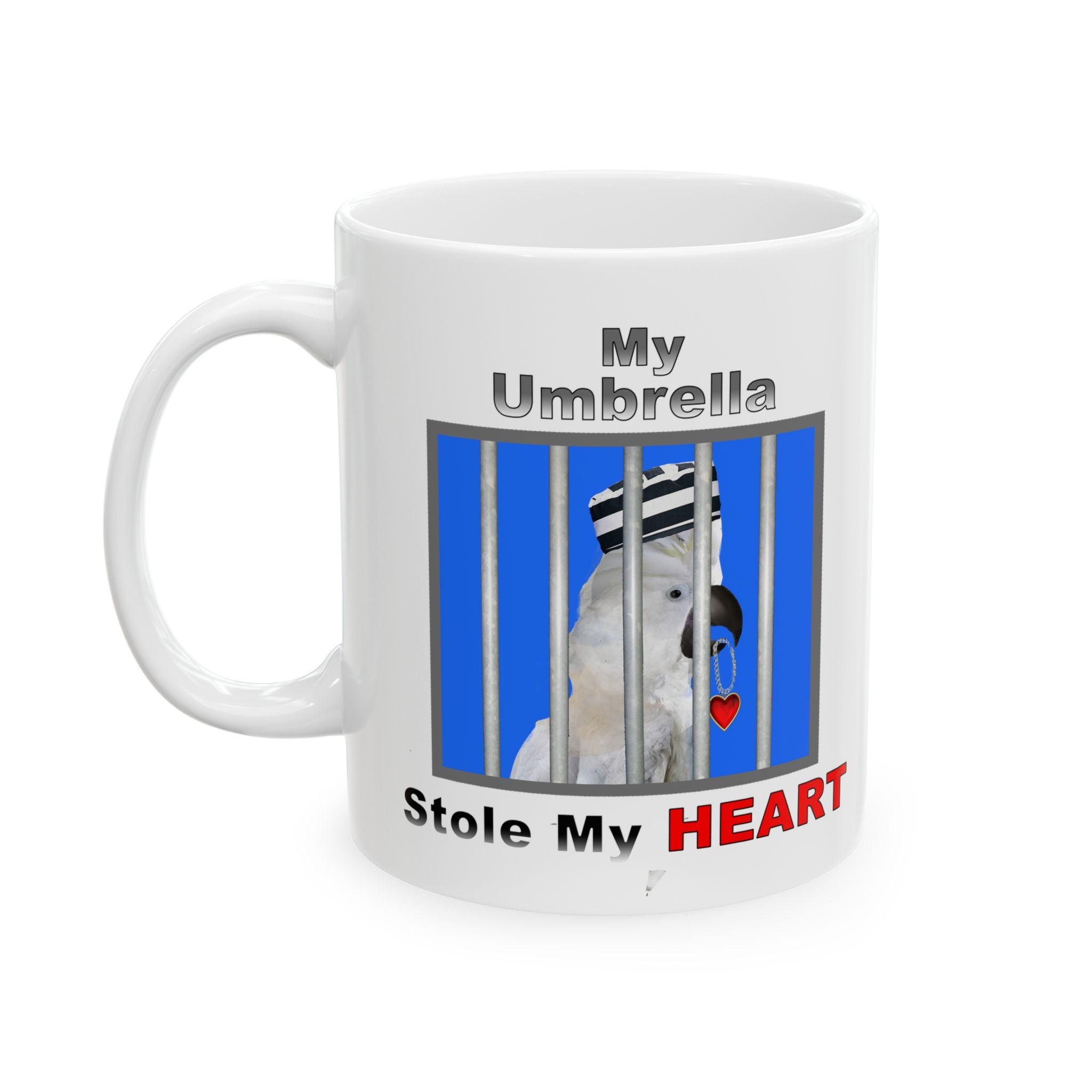 My Umbrella Stole My Heart Jailbird Mug