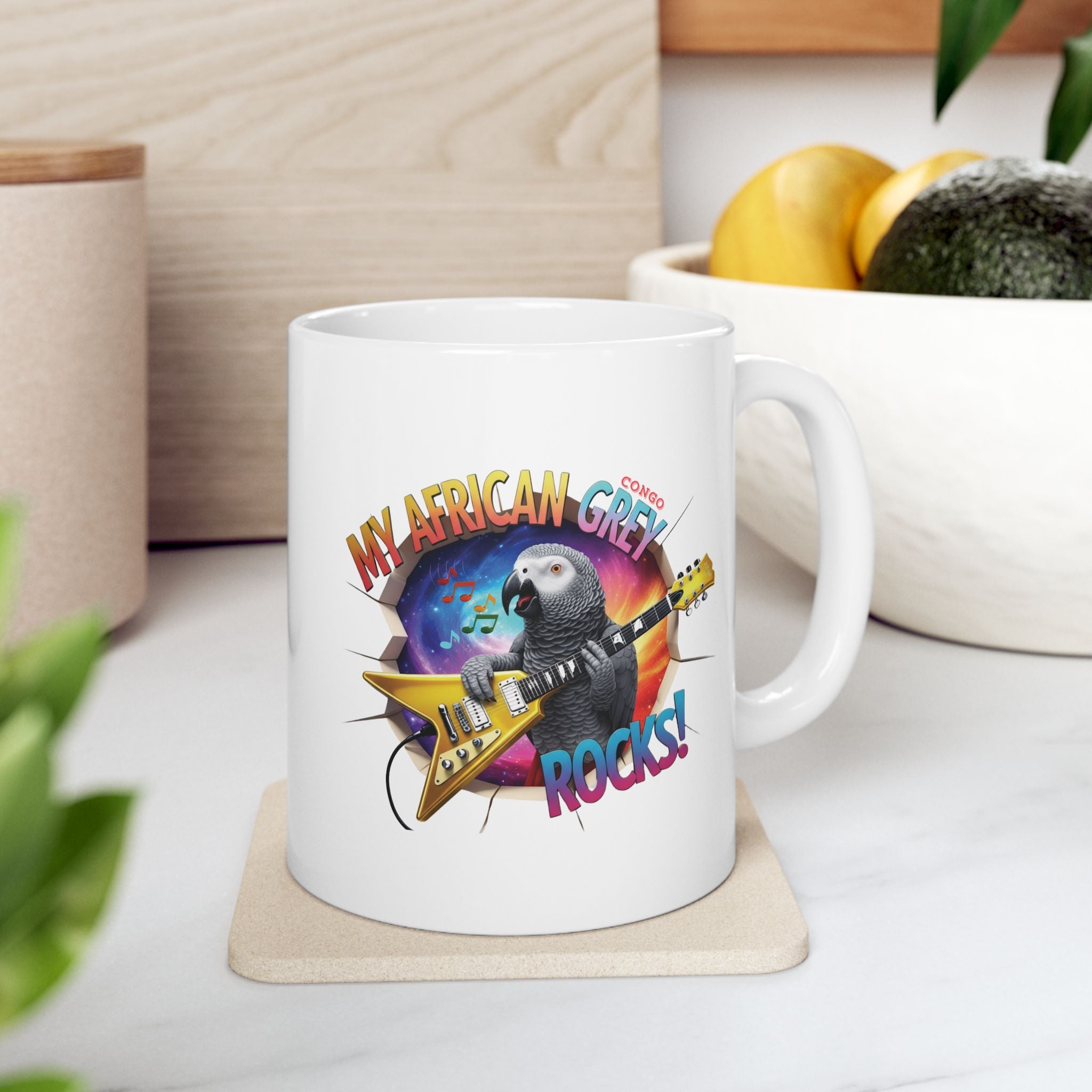African Grey Congo Rocks Mug