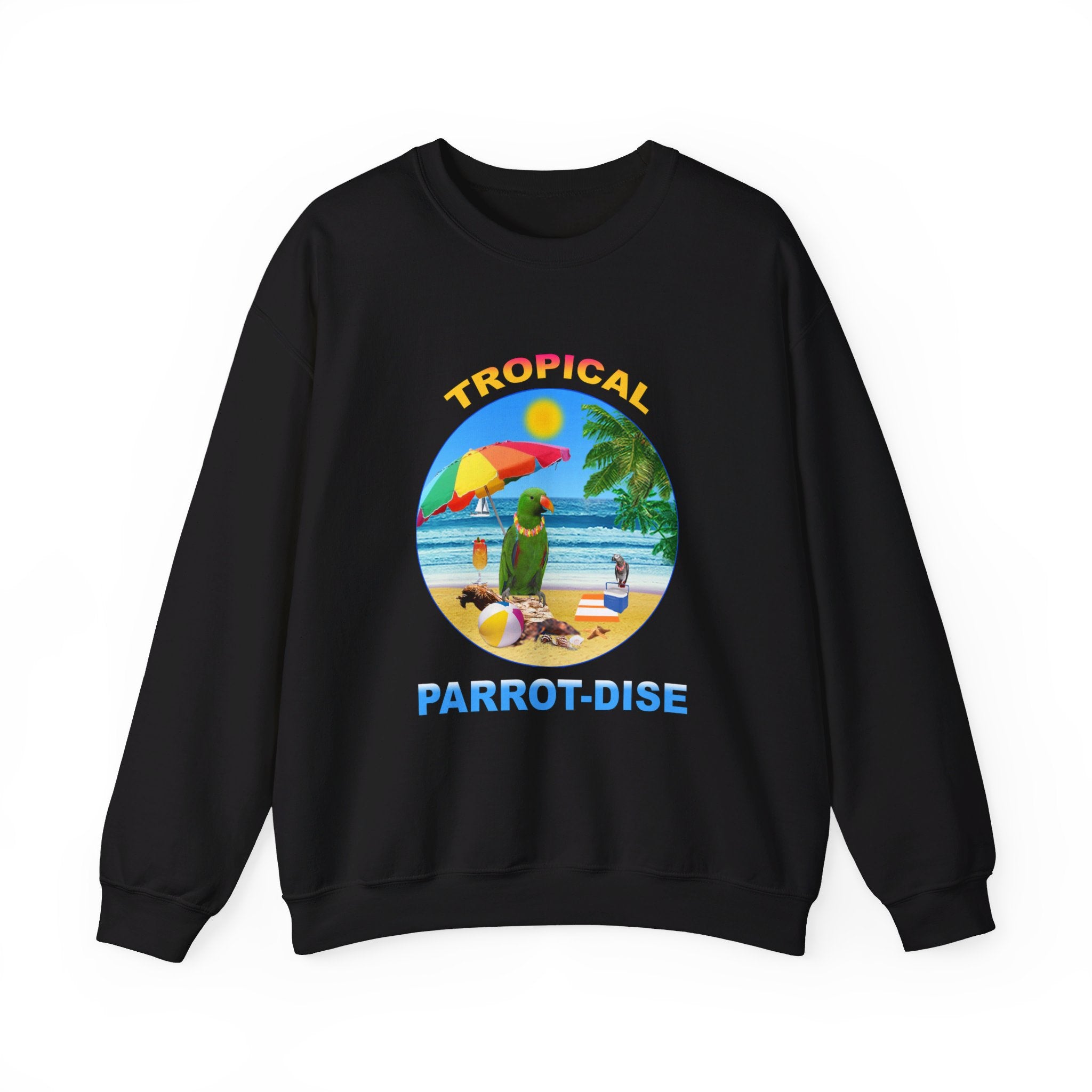 Tropical Parrot-Dise Green Eclectus Sweatshirt