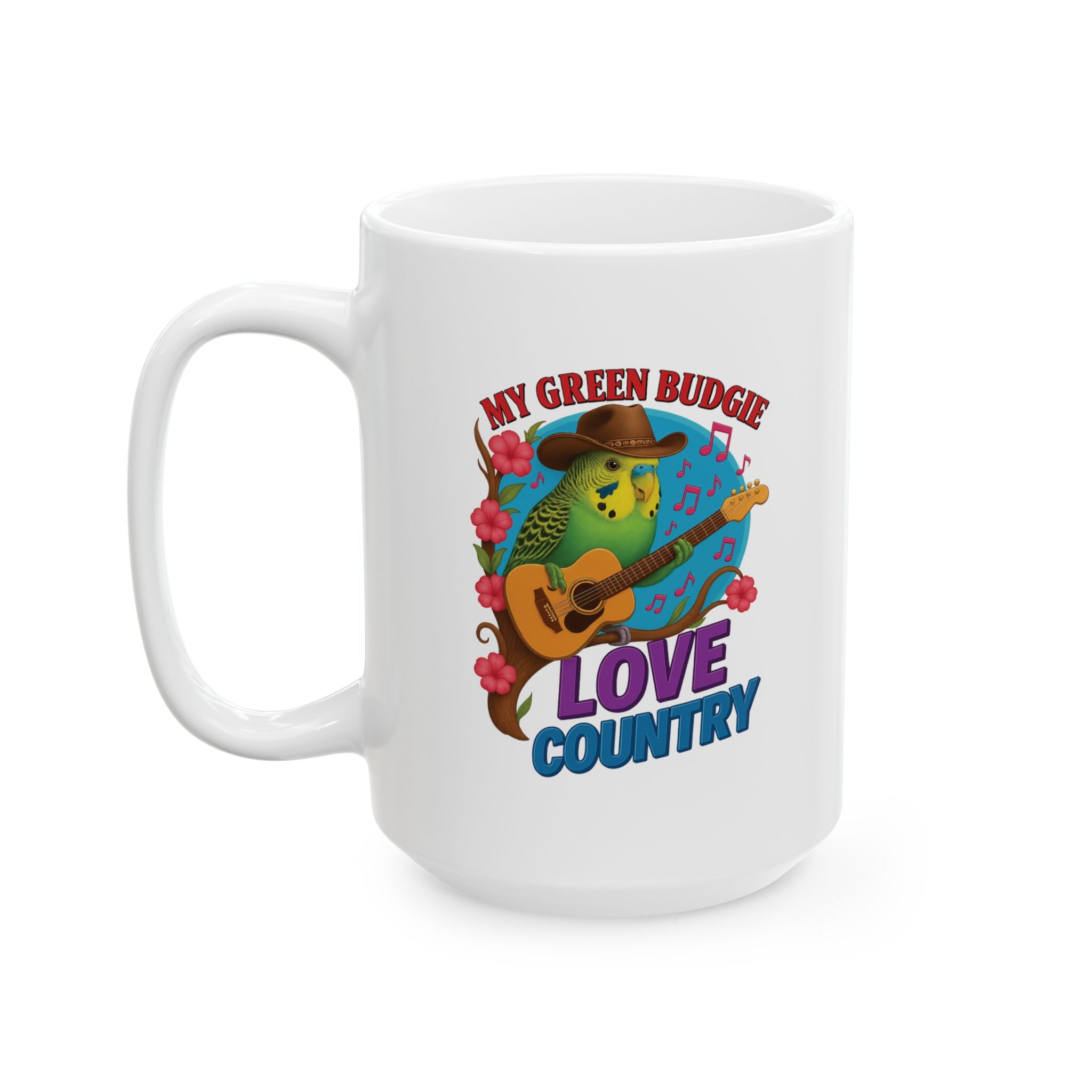My Green Budgie Love Country Mug