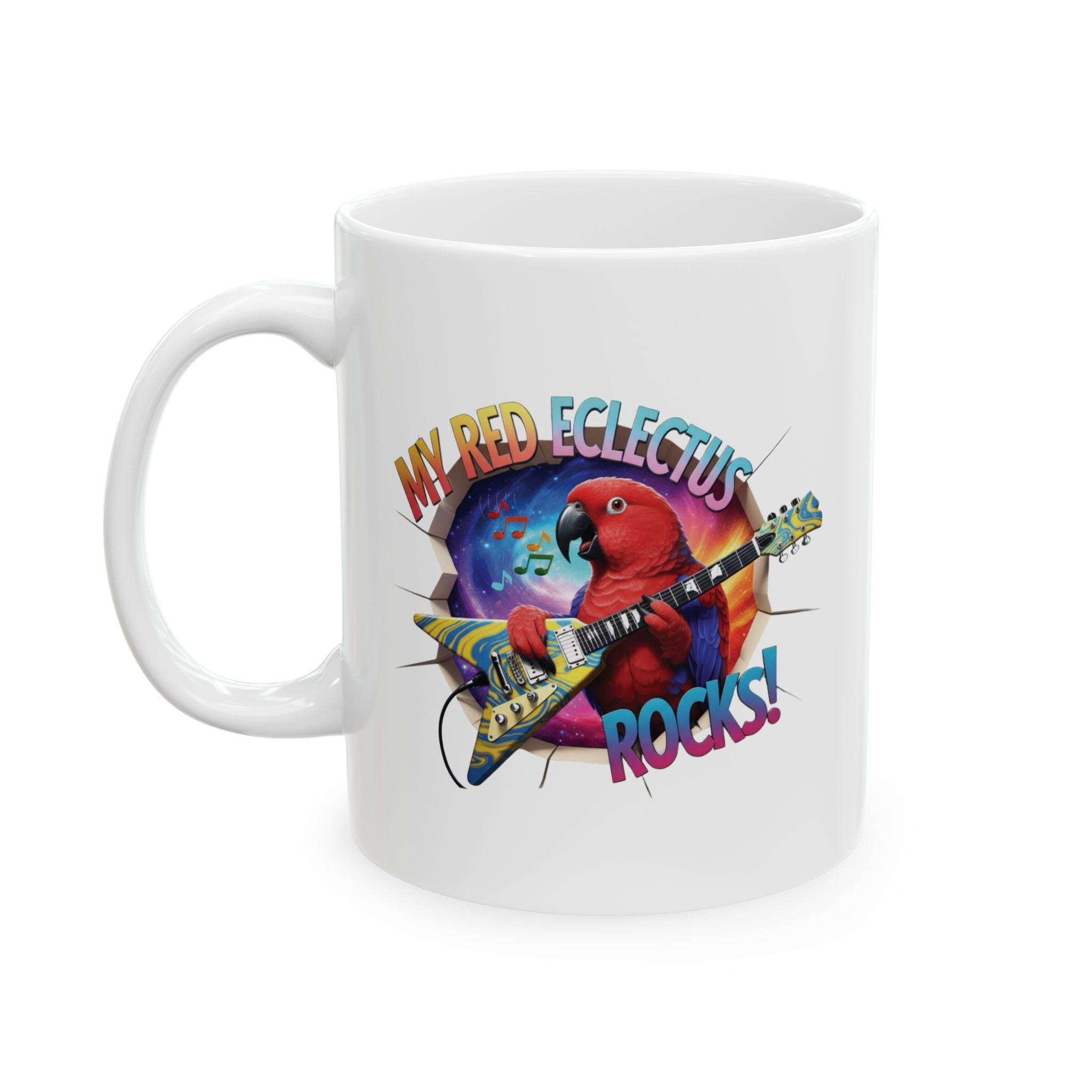 Red Eclectus Rocks Mug