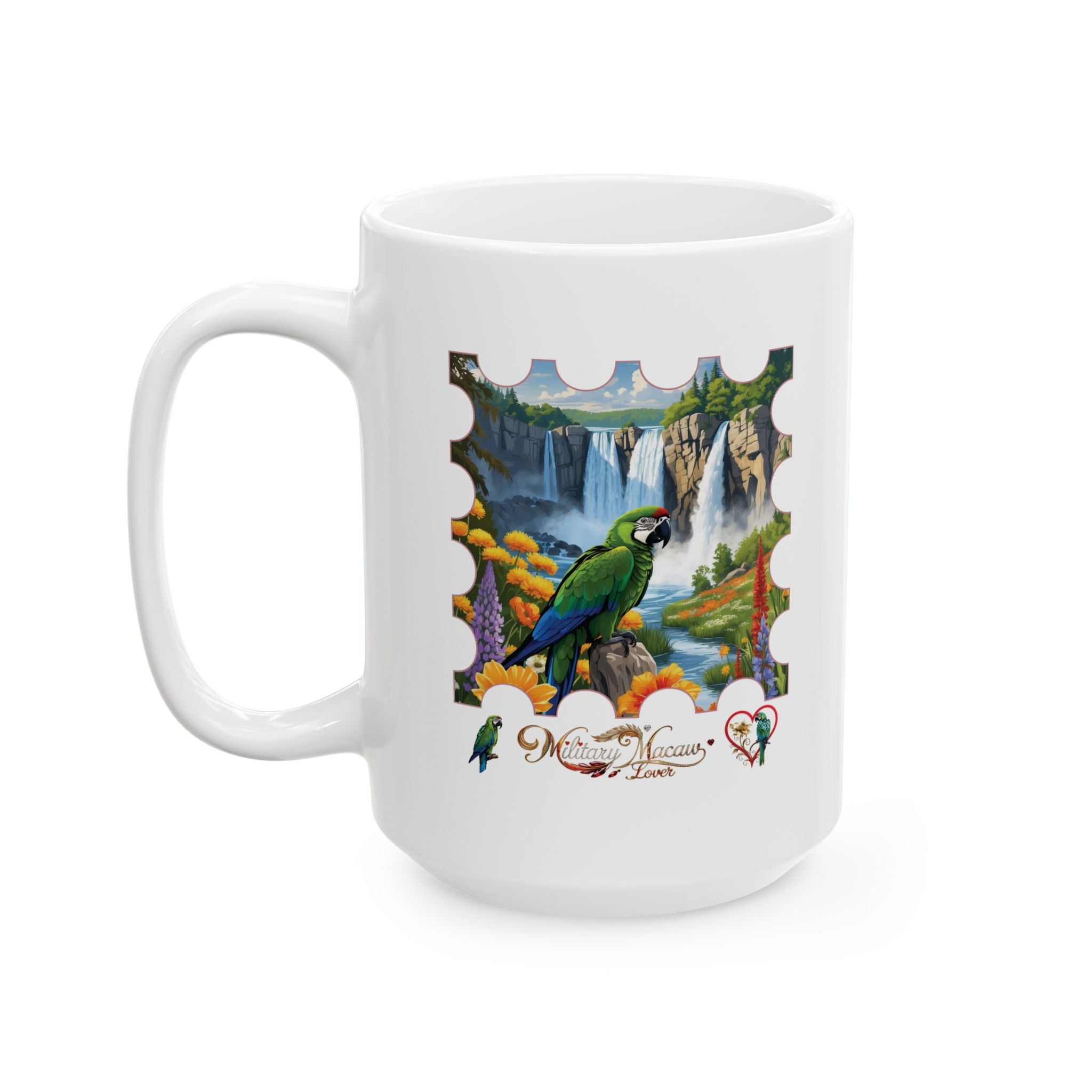 Military Macaw Lover Waterfall Mug