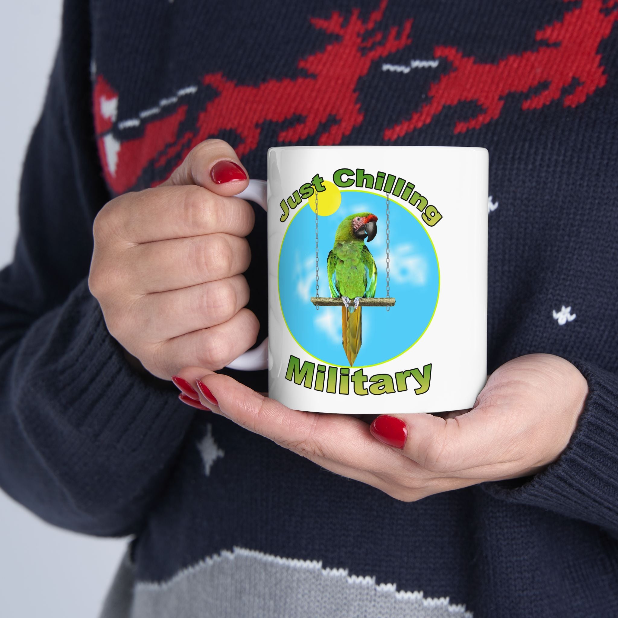 Just Chilling Swing Military Mug