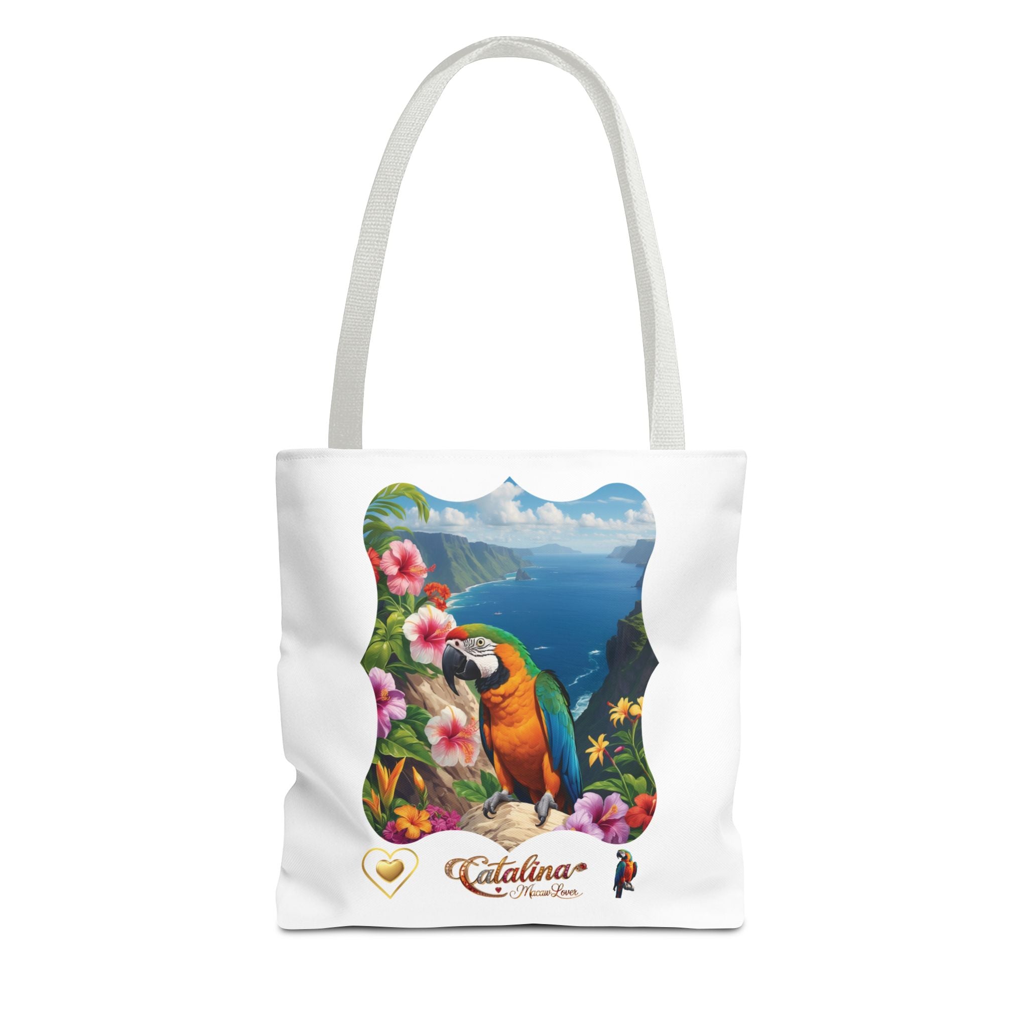 Catalina Macaw Lover Floral Tote Bag