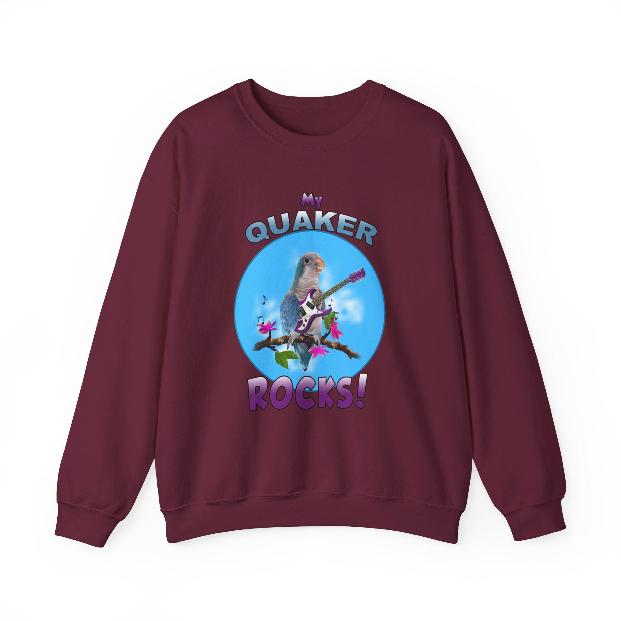 My Blue Quaker Rocks Guitar Sweatshirt