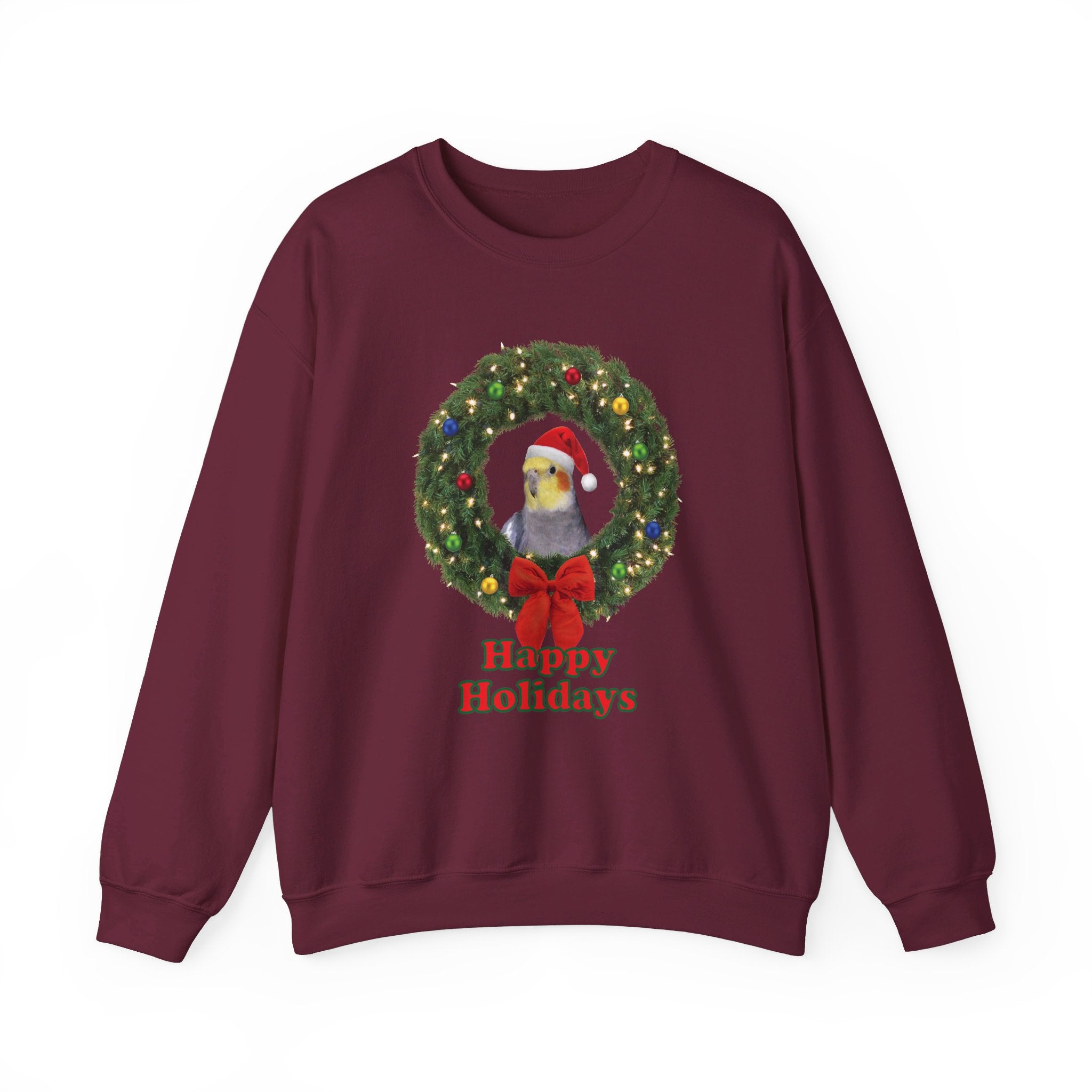 Happy Christmas Holidays Cockatiel Sweatshirt