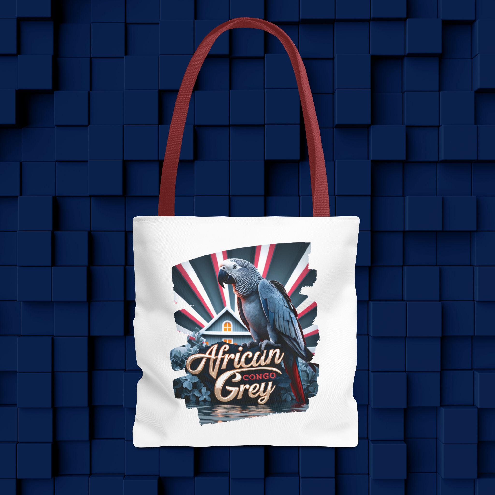 Tote Bag With African Grey Parrot Design