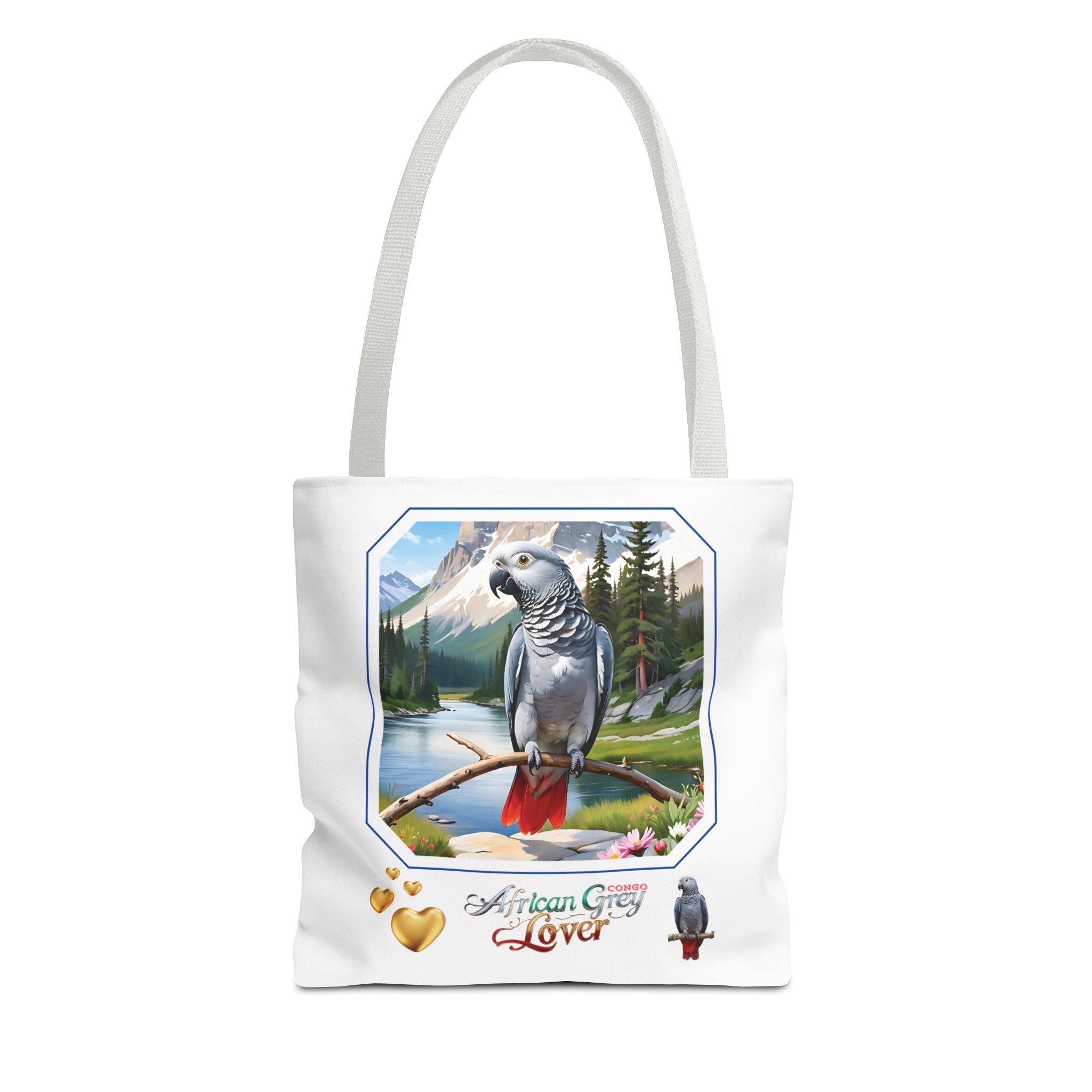 African Grey Parrot Tote Bag