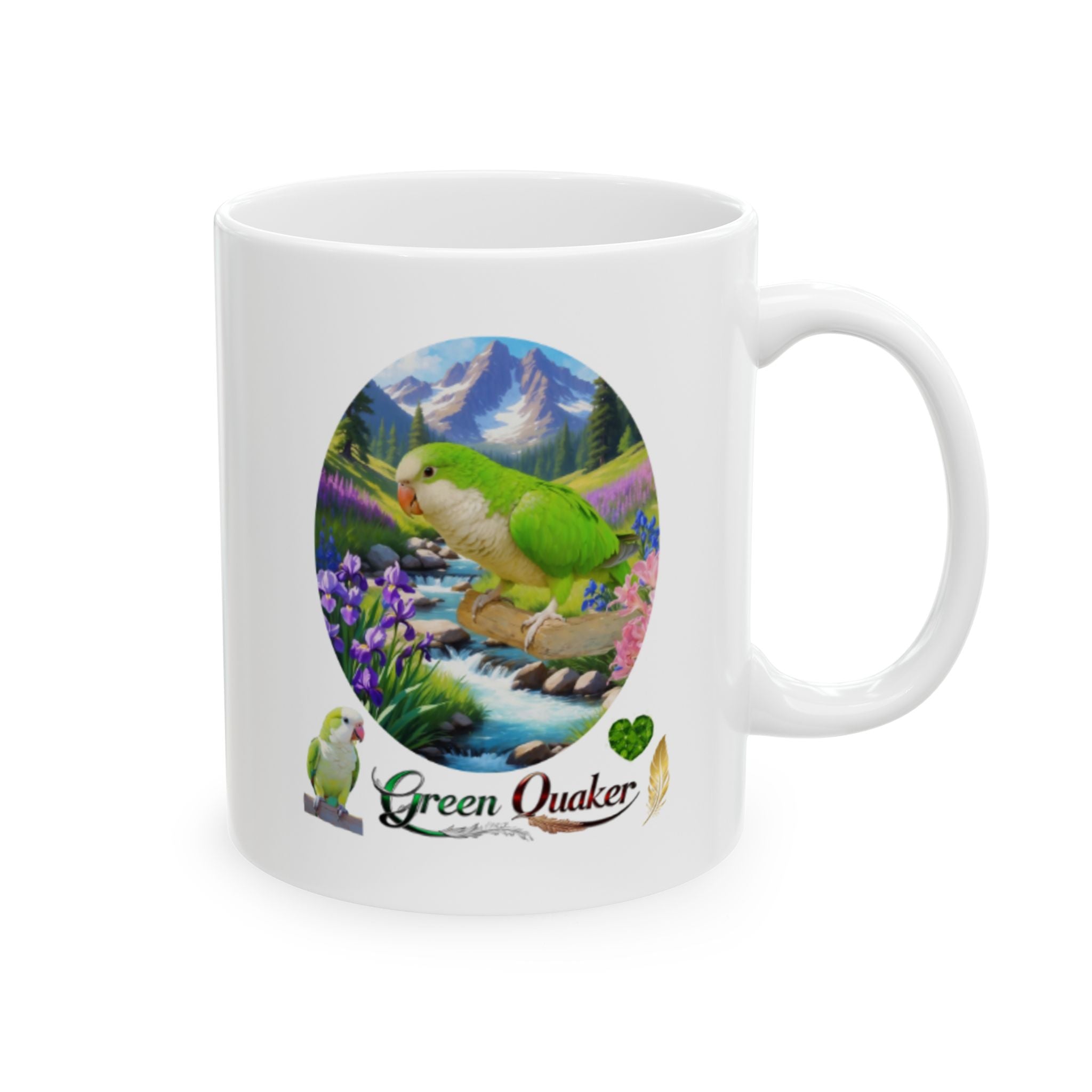 Green Quaker Nature Scenic Mug