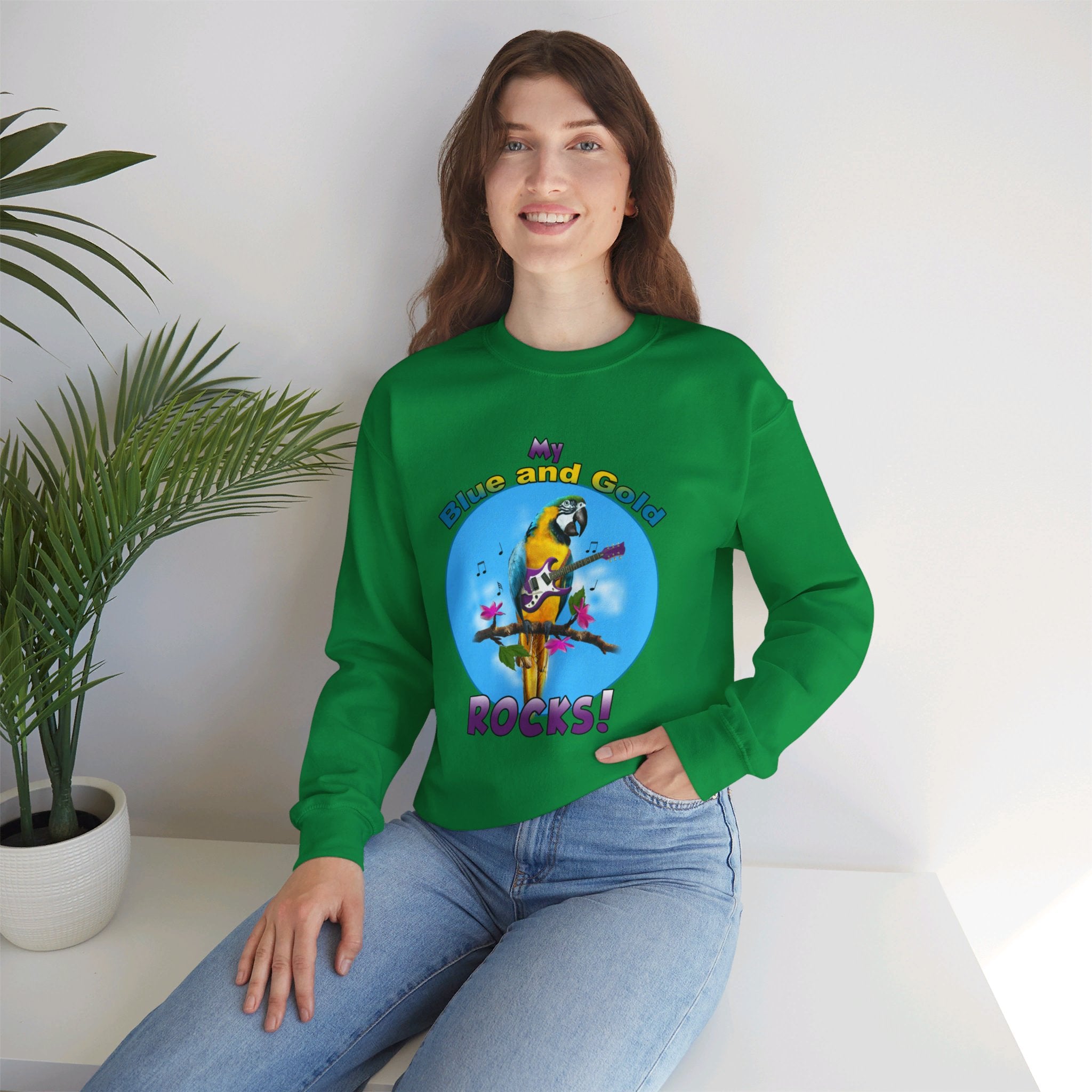 My Blue And Gold Rocks Guitar Sweatshirt