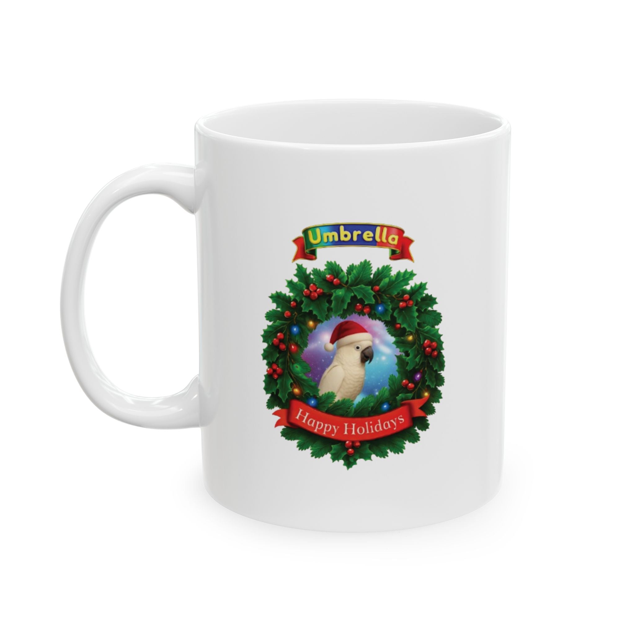 Happy Holidays Umbrella Mug