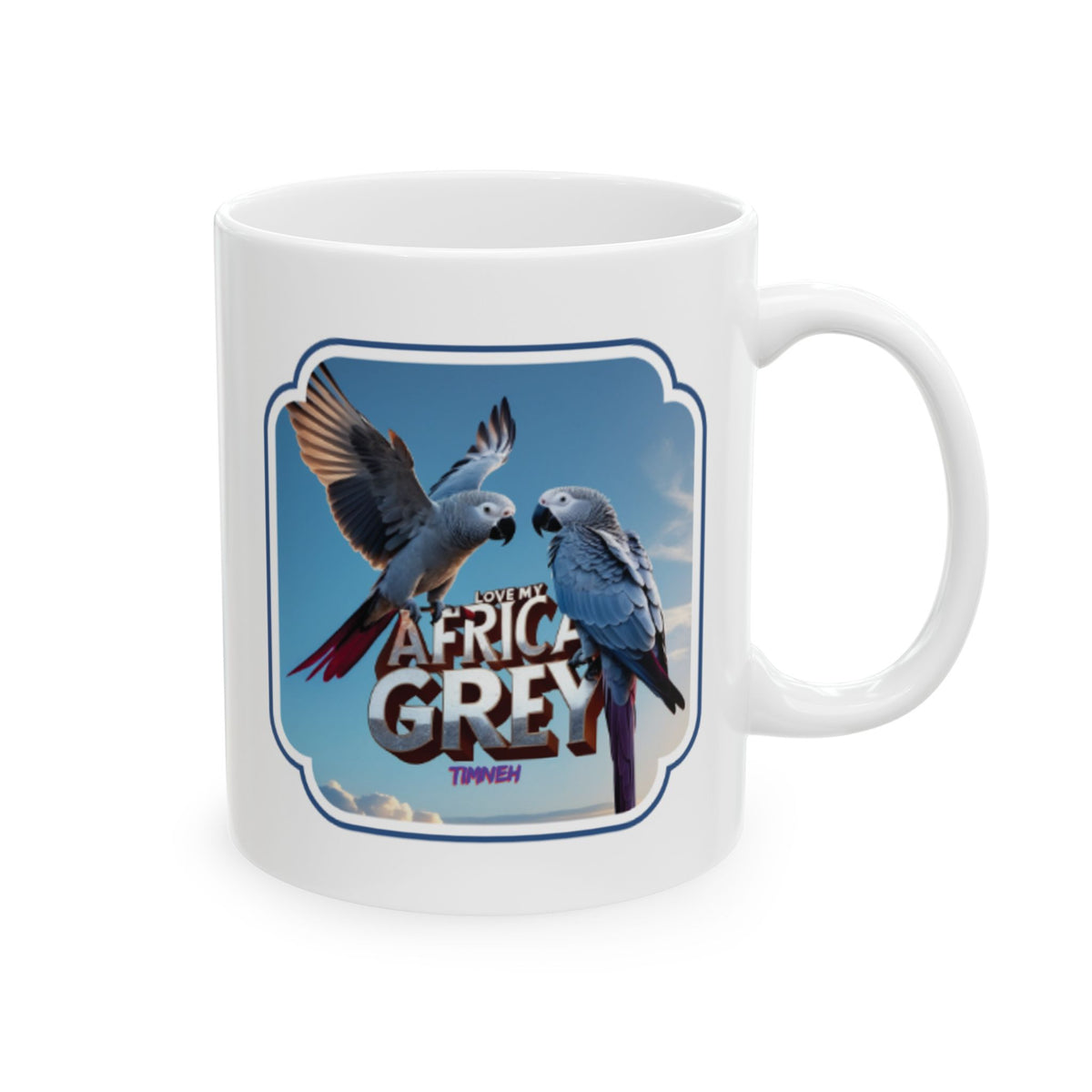 Love My African Grey Timneh Mug