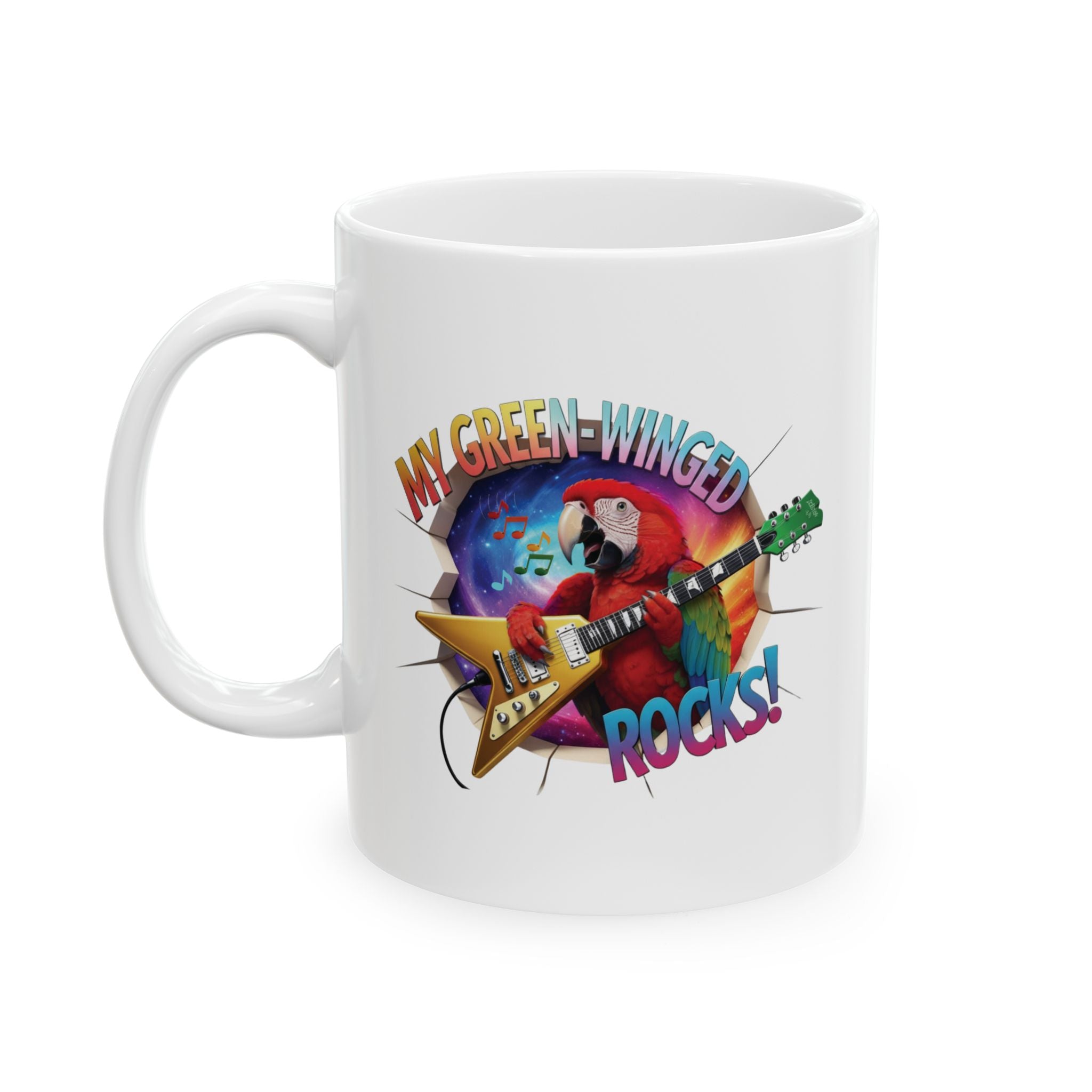Green Winged Rocks Mug