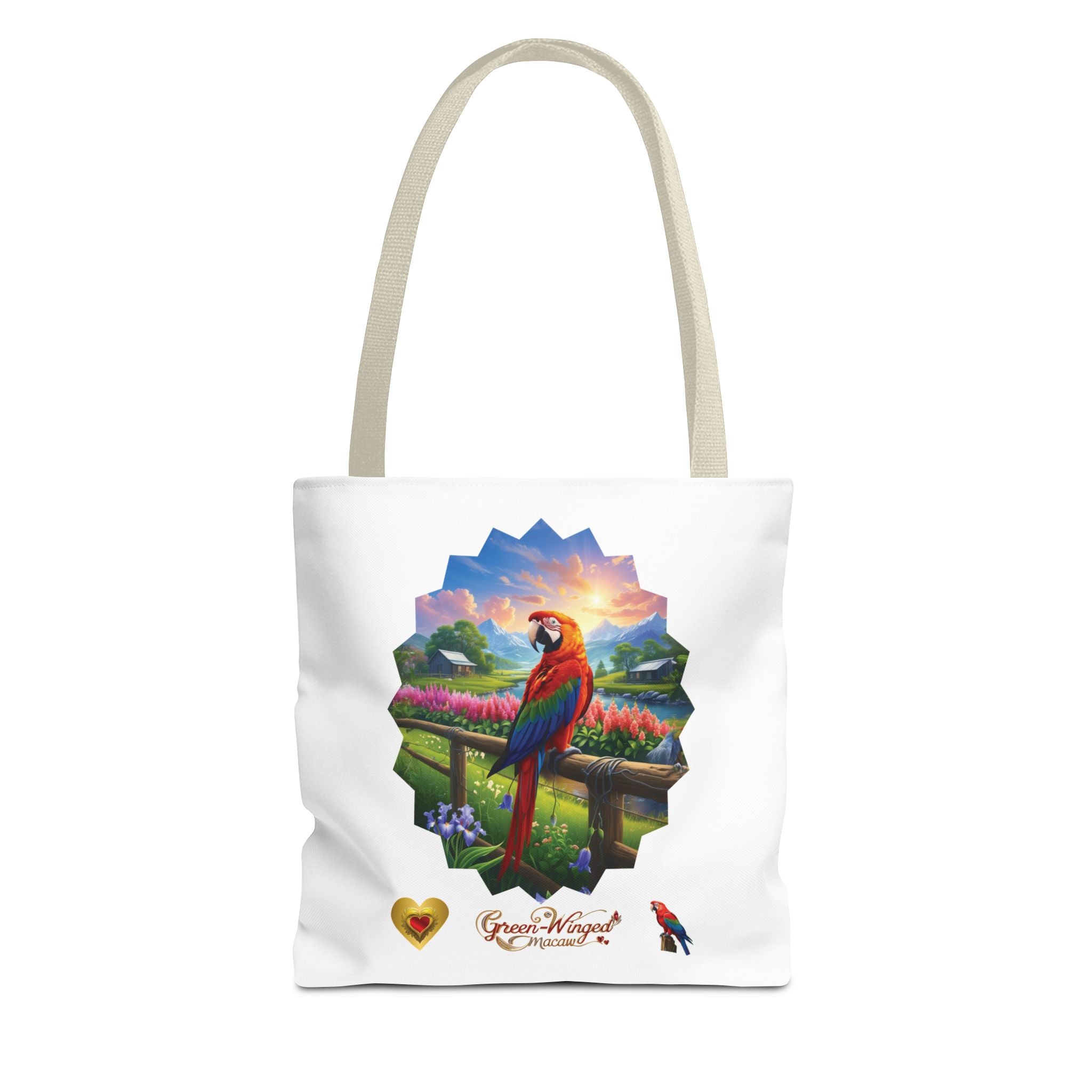 Green Winged Macaw Nature Tote Bag