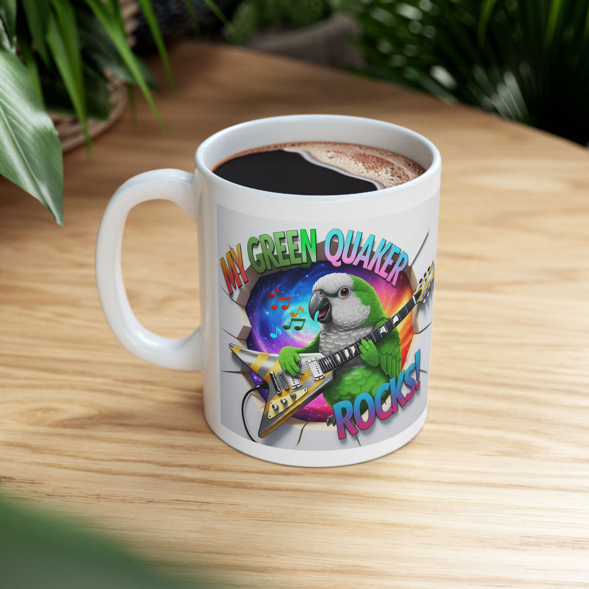 My Green Quaker Rocks Mug