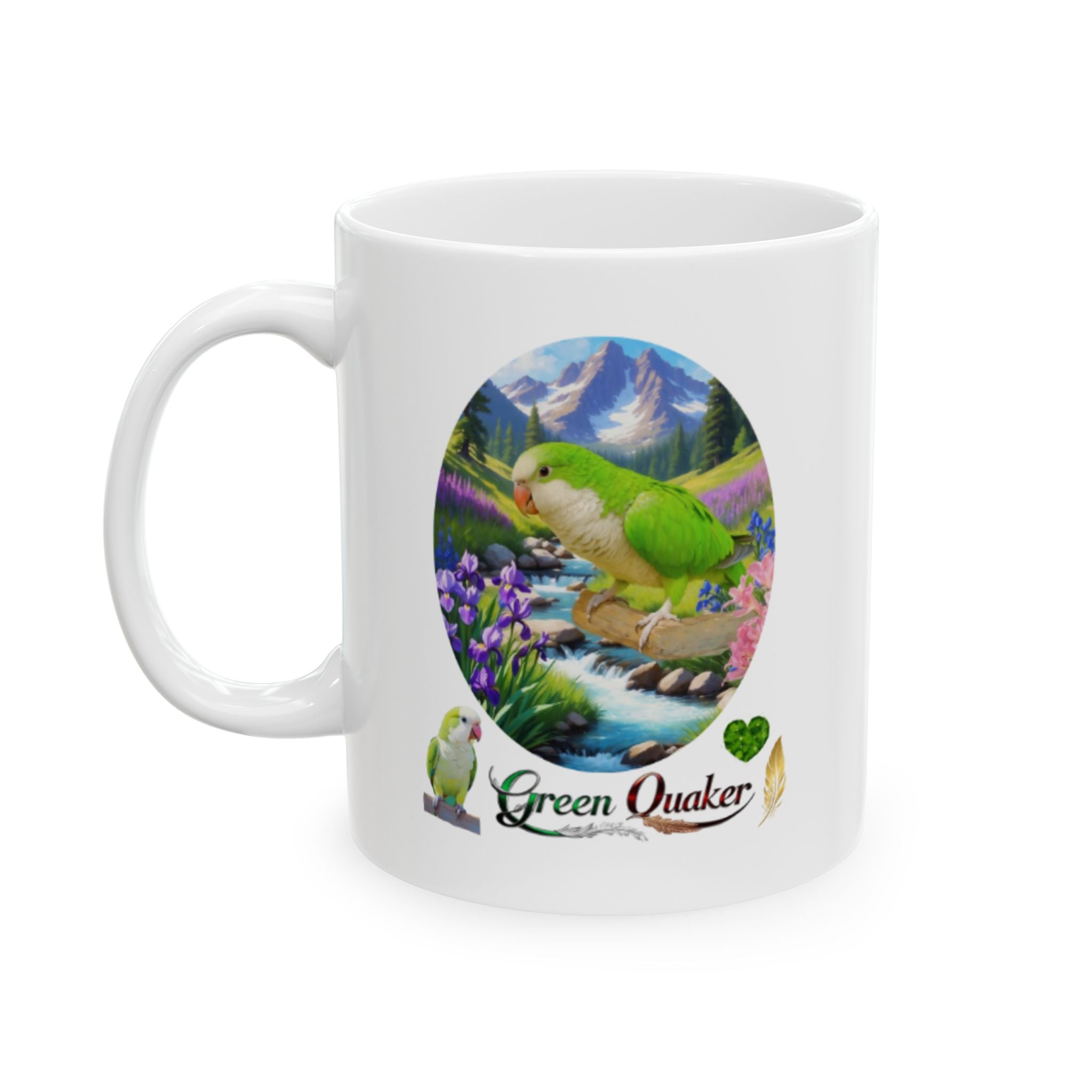 Green Quaker Nature Scenic Mug