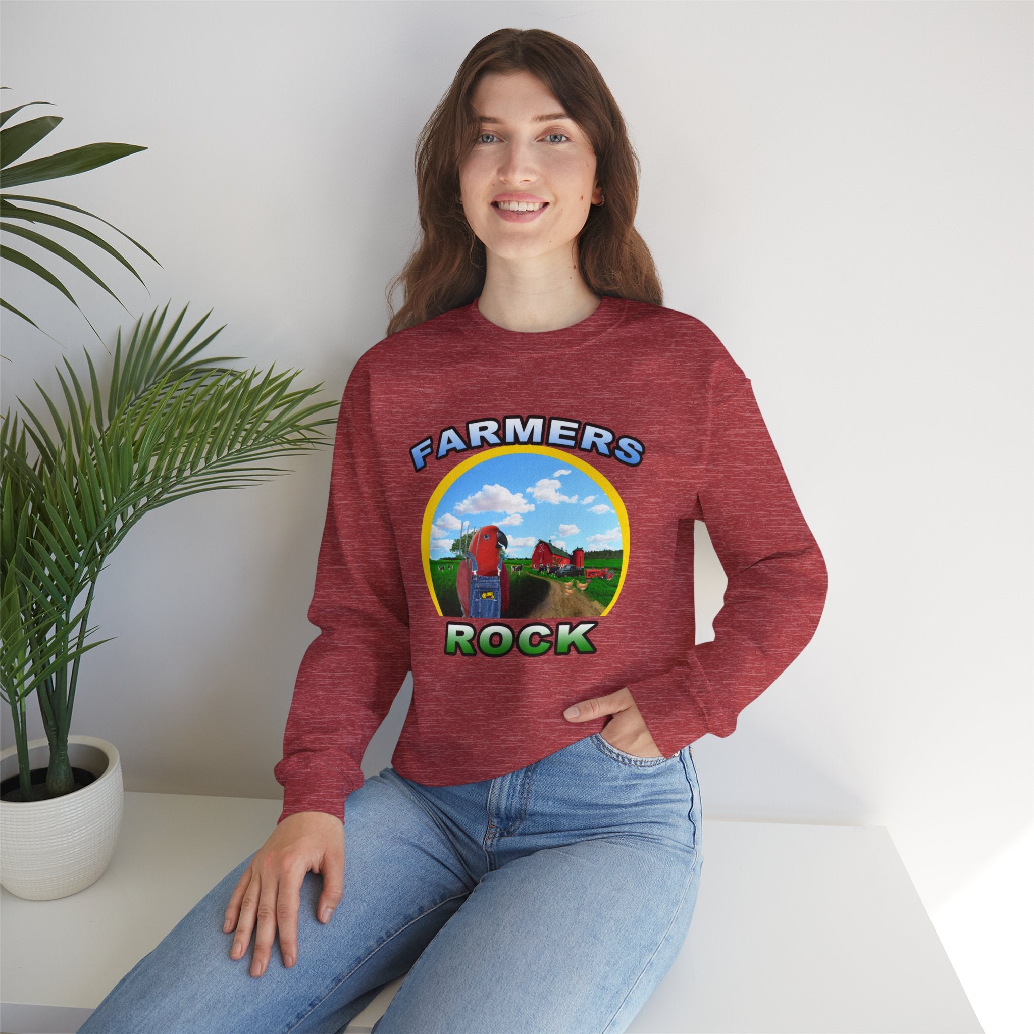Farmers Rock Red Eclectus Sweatshirt