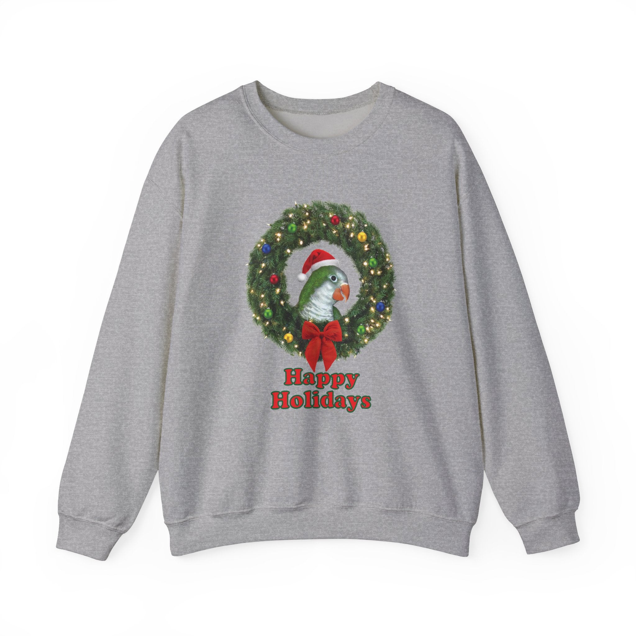 Happy Christmas Holidays Green Quaker Sweatshirt